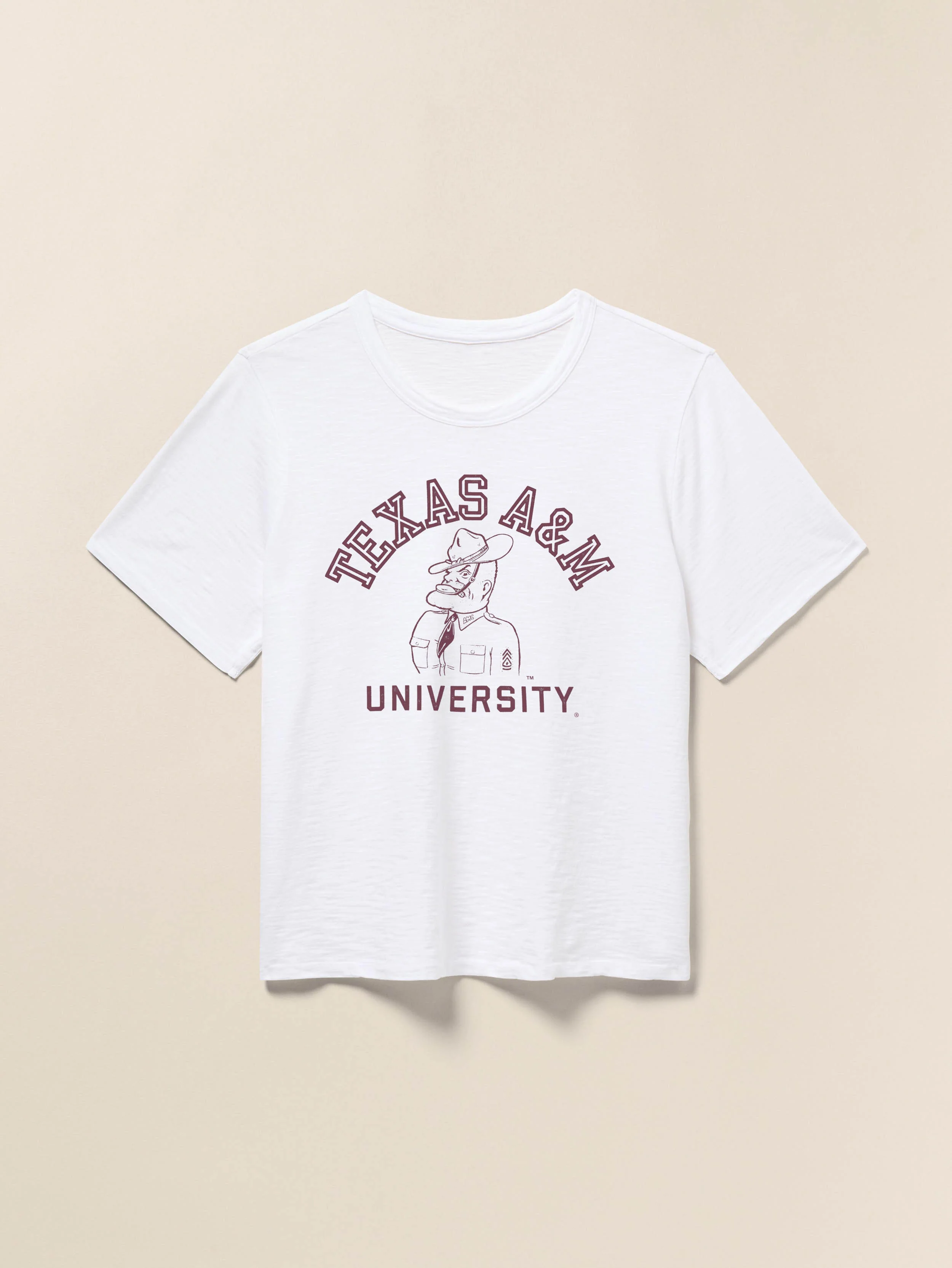 Texas A&M Sunwashed Essential Tee - White - Image 3