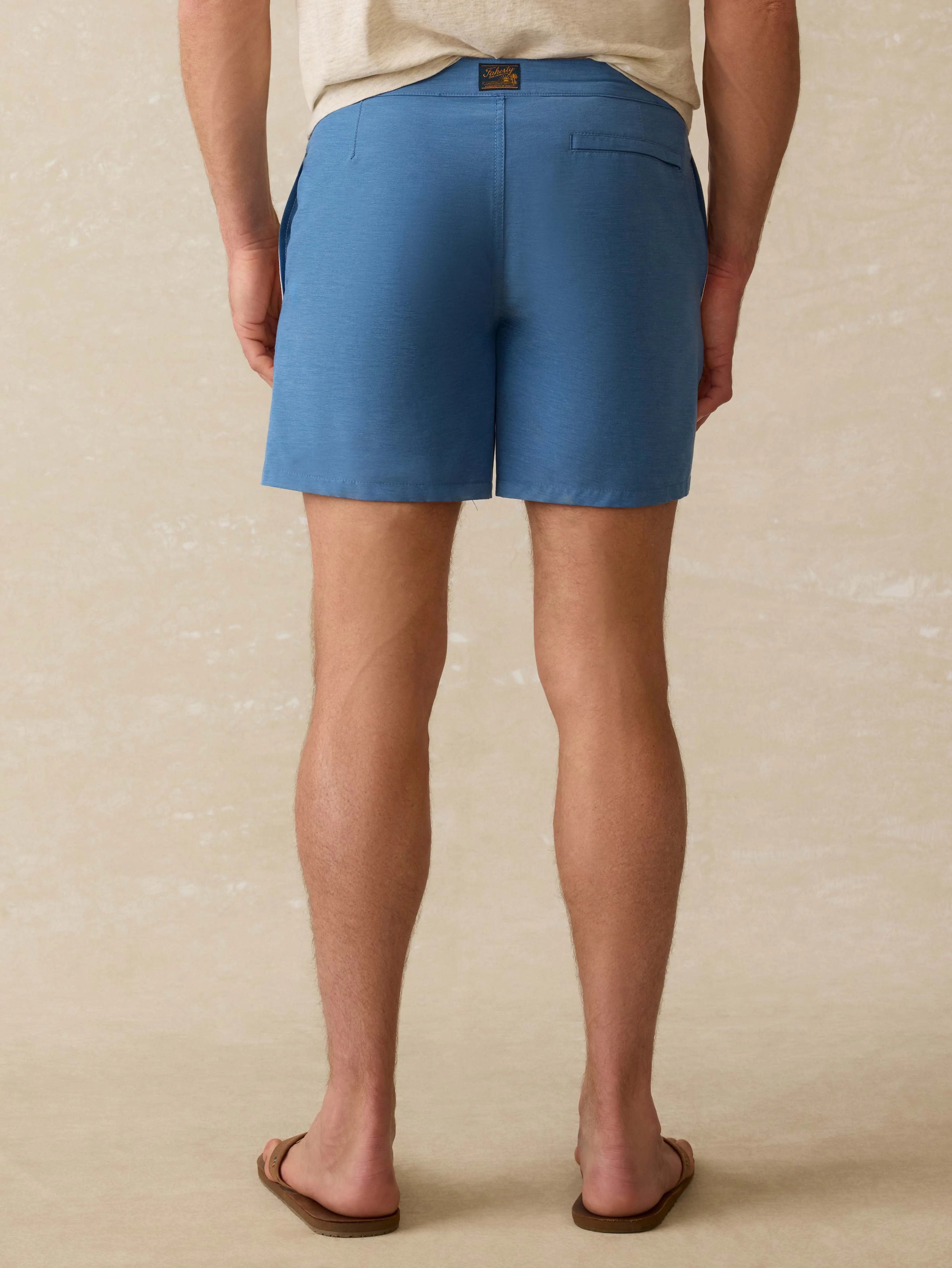 Biarritz Boardshort - Blue Horizon Stripe - Image 3