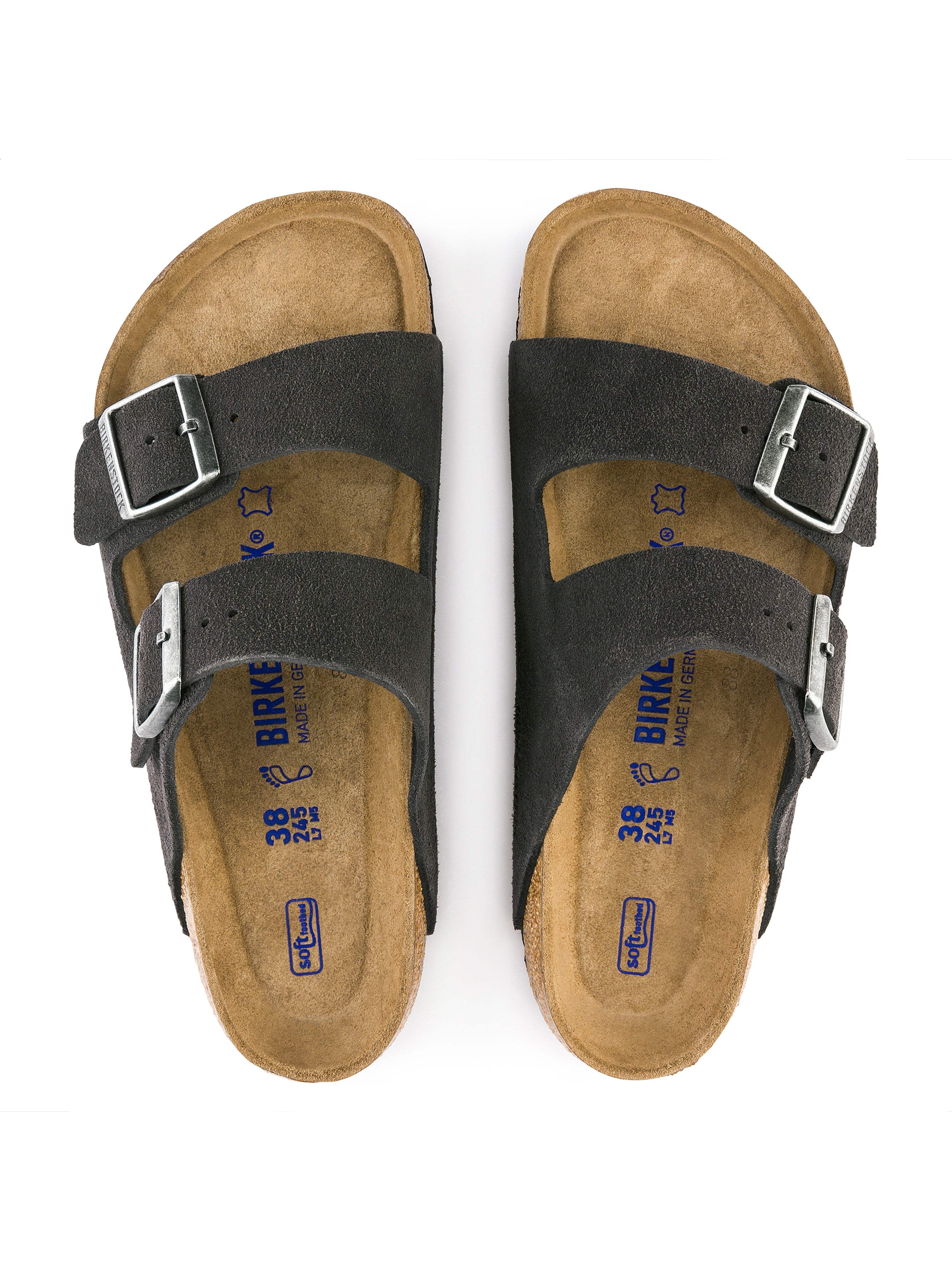Men's Birkenstock Arizona Soft Footbed - Velvet Gray - Image 4