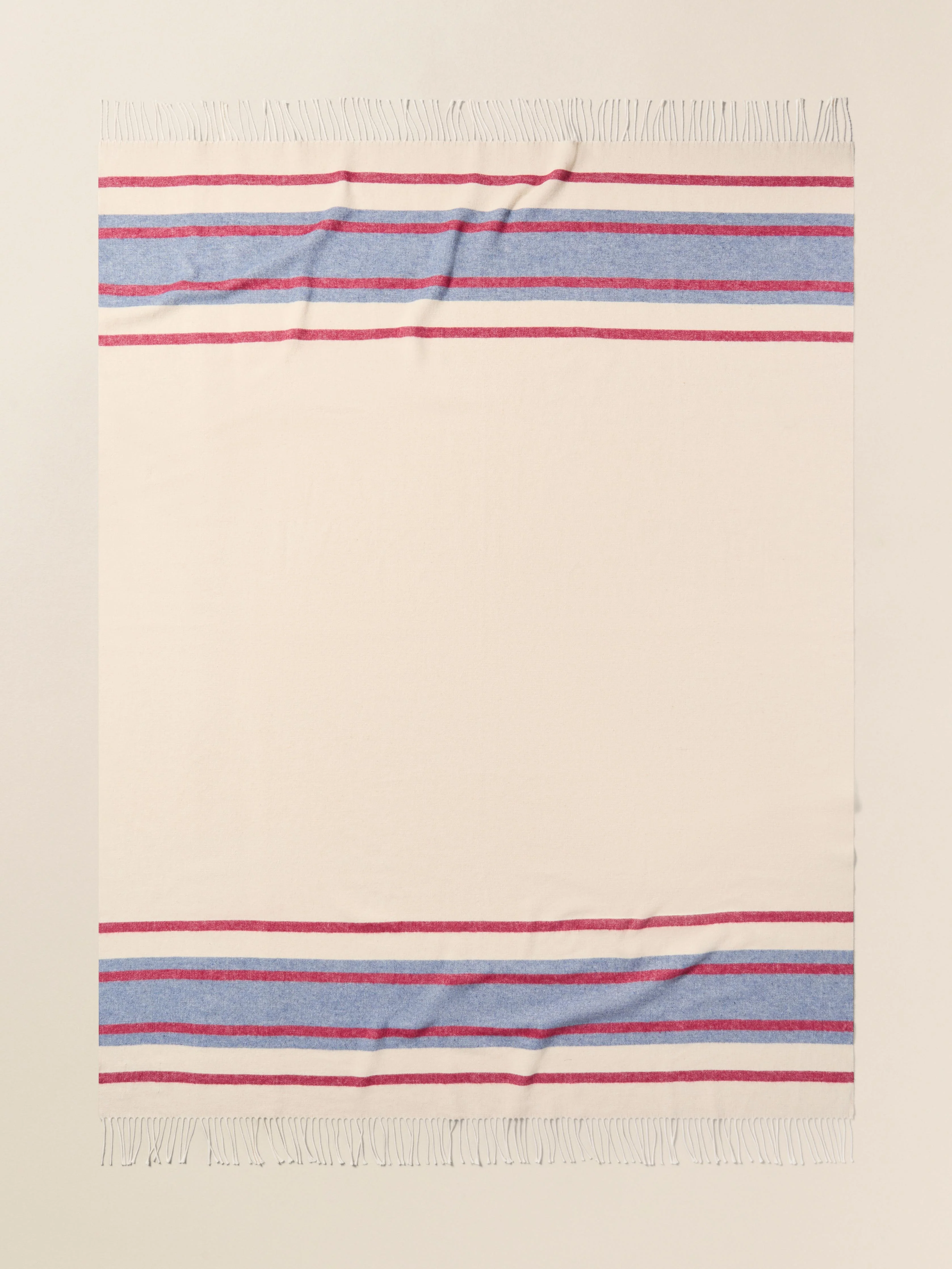 Brushed Recycled Cotton Blanket - Thompson Stripe - Image 4