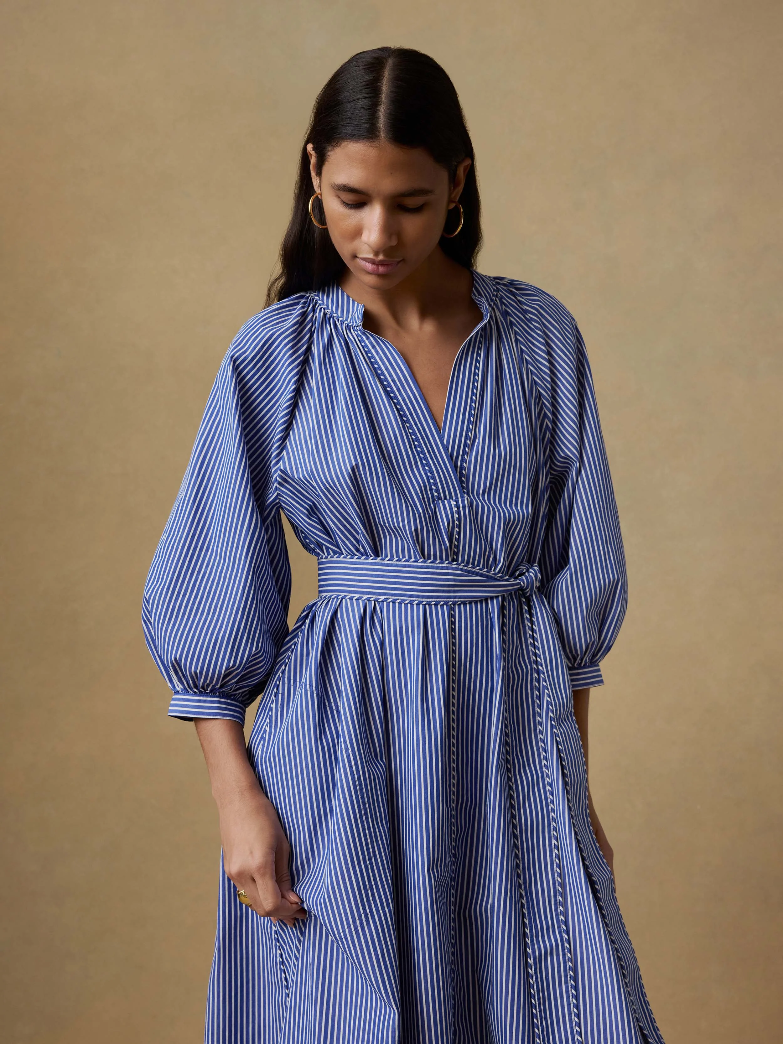 Coastal Poplin Kaia Dress - Endless Coast Stripe - Image 6