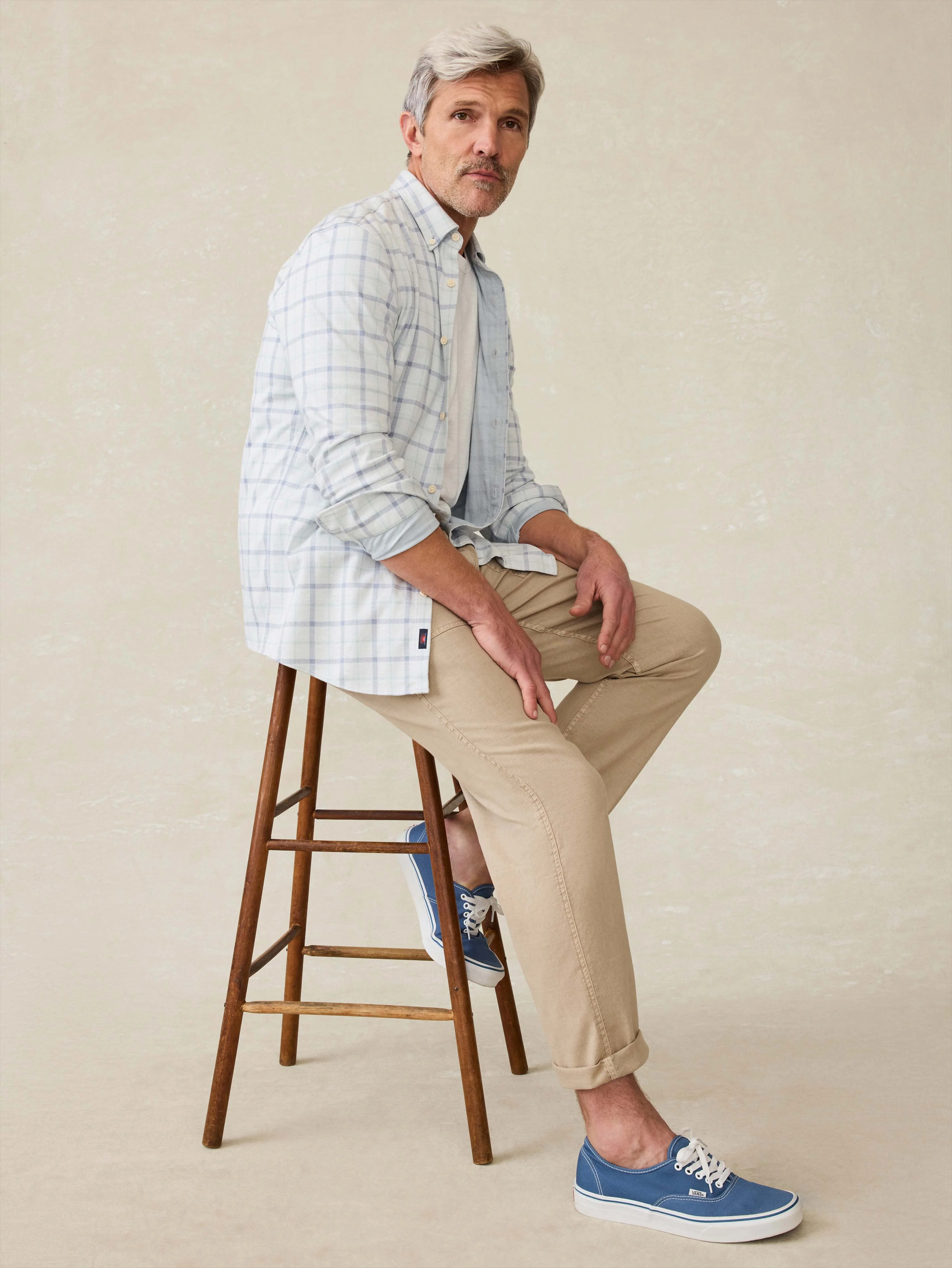 Coastline Knit Shirt - Hidden Lake Plaid - Image 4