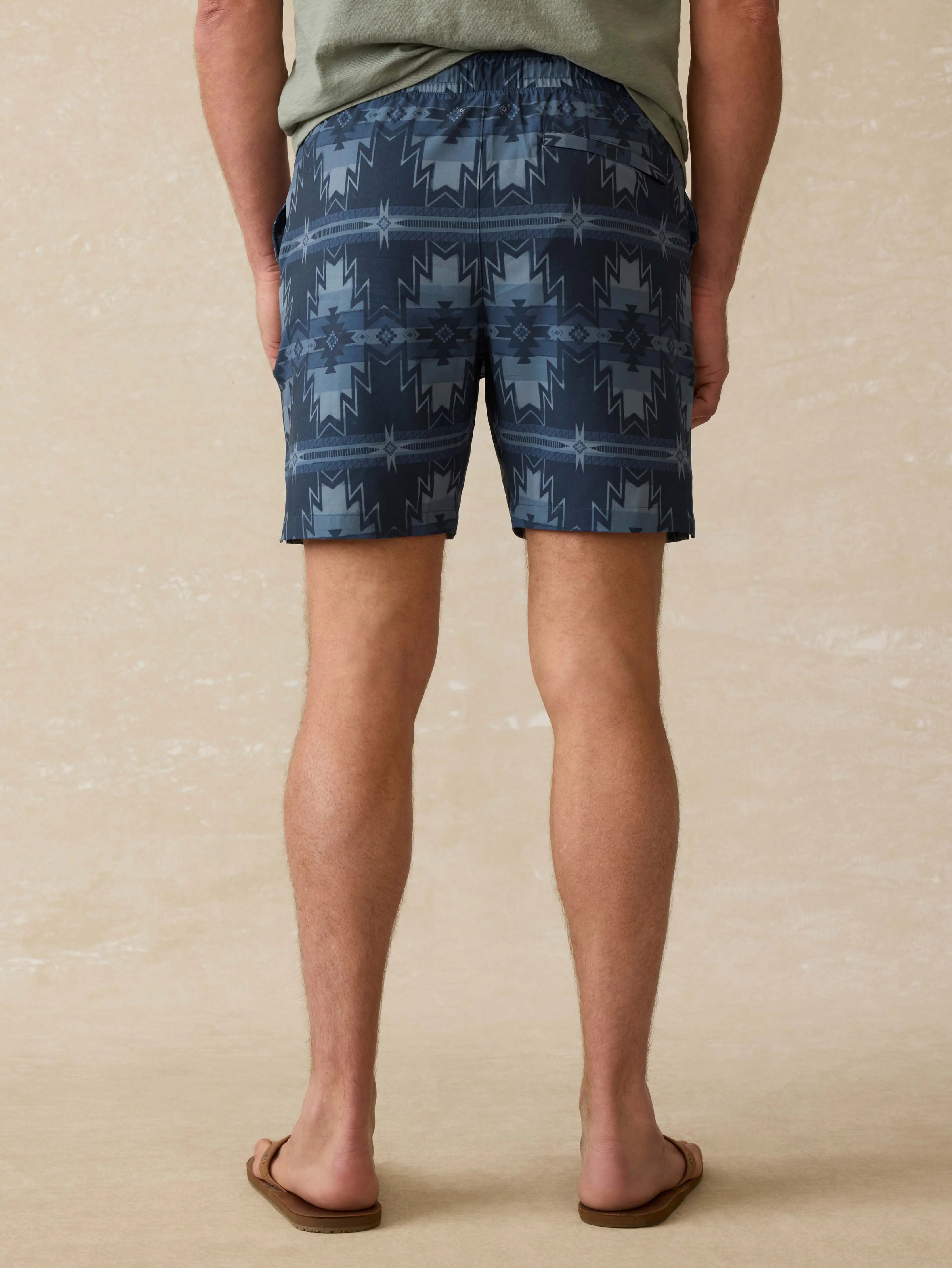 Doug Good Feather Shorelite Lined Trunk (7") - Night Navy Stars - Image 3