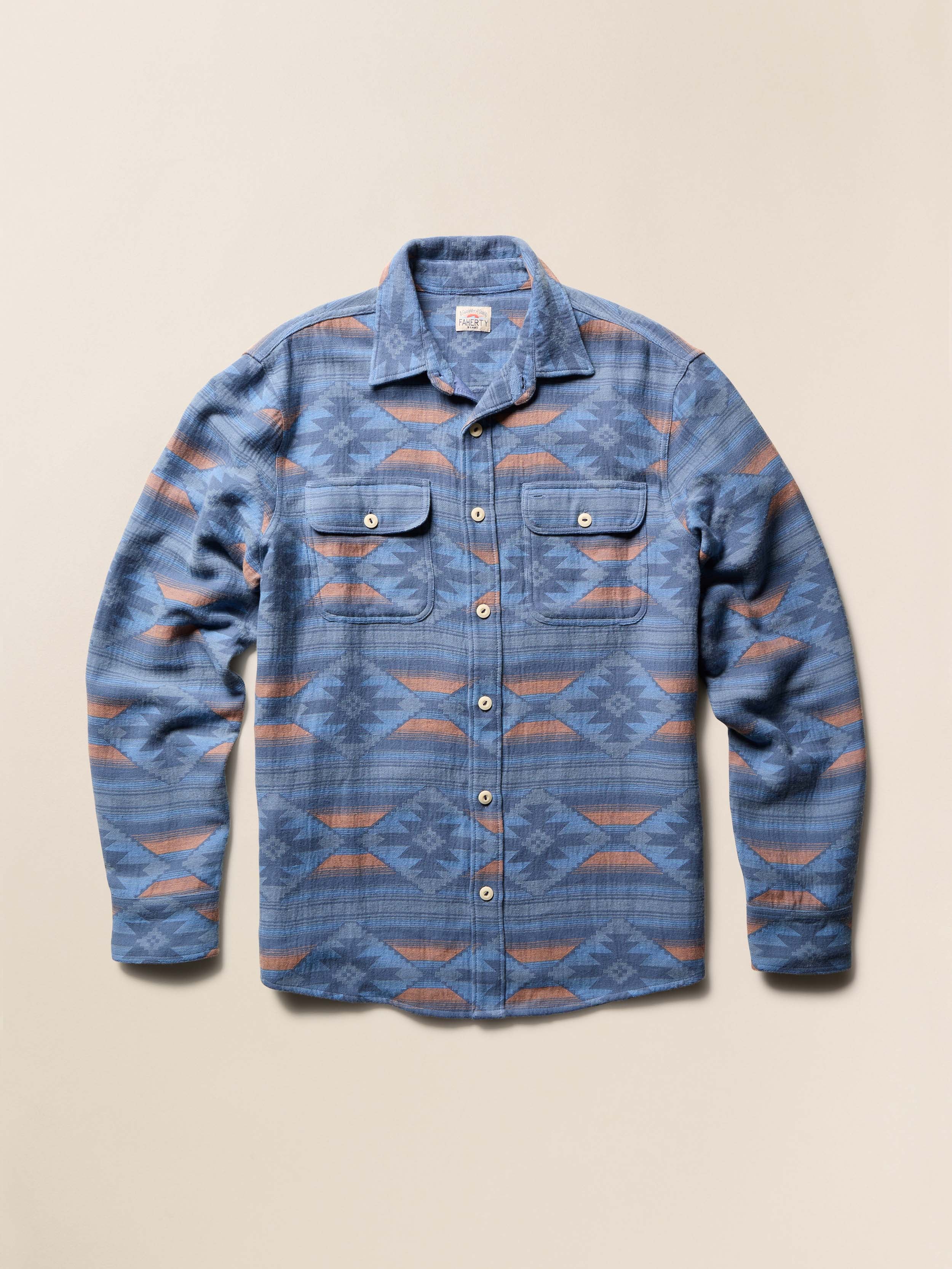 Doug Good Feather Canyon Overshirt - Blue Western Range - Image 7