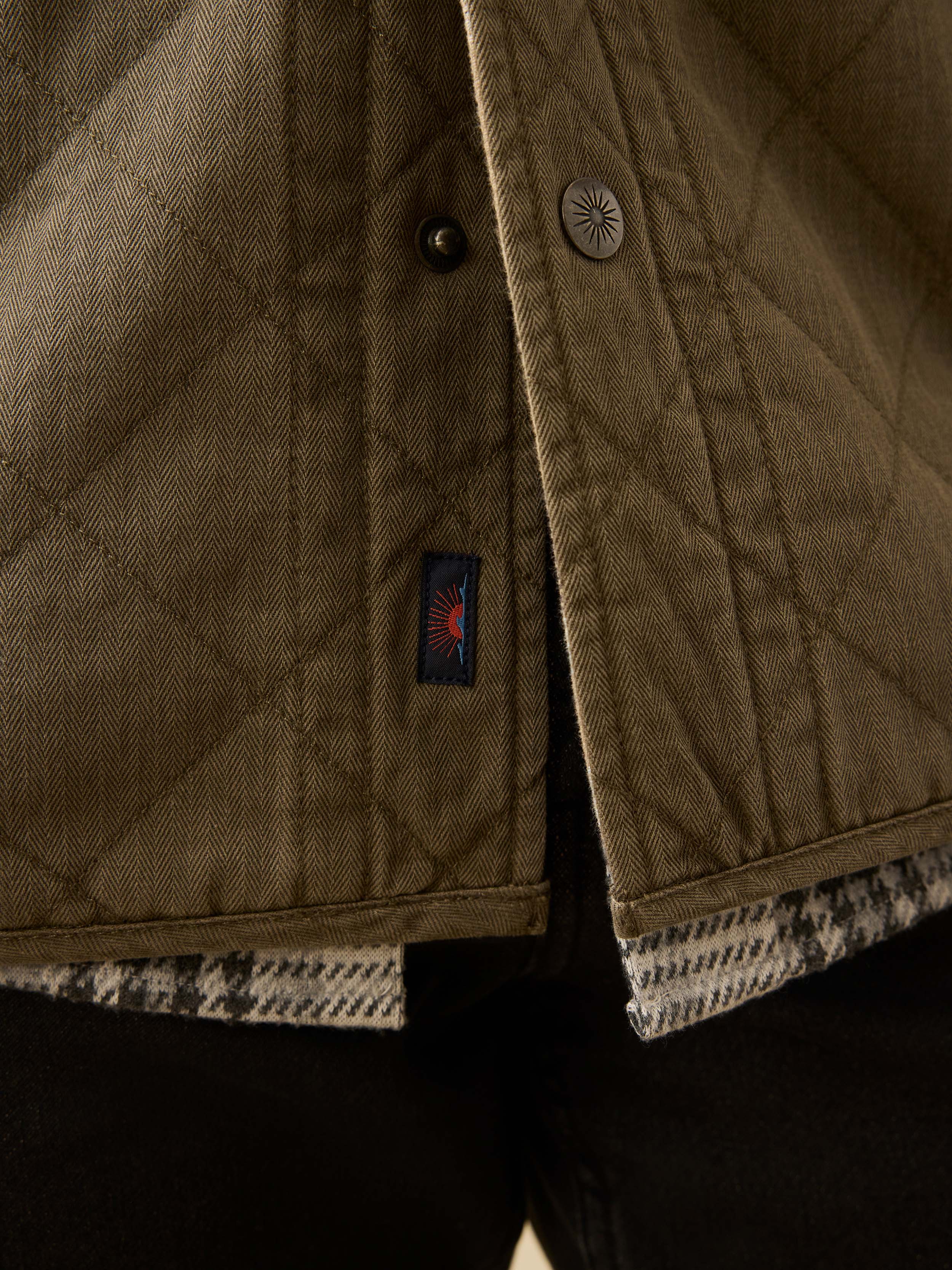 Doug Good Feather Reversible Bondi Jacket - Prairie Olive - Image 6