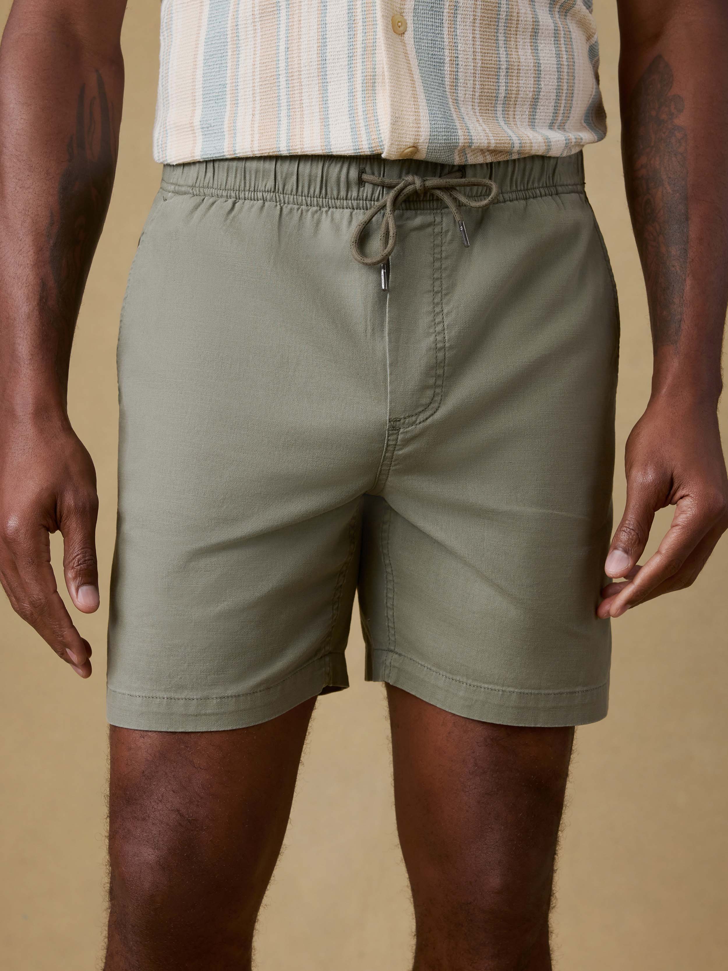 Essential Drawstring Short - Desert Olive - Image 5