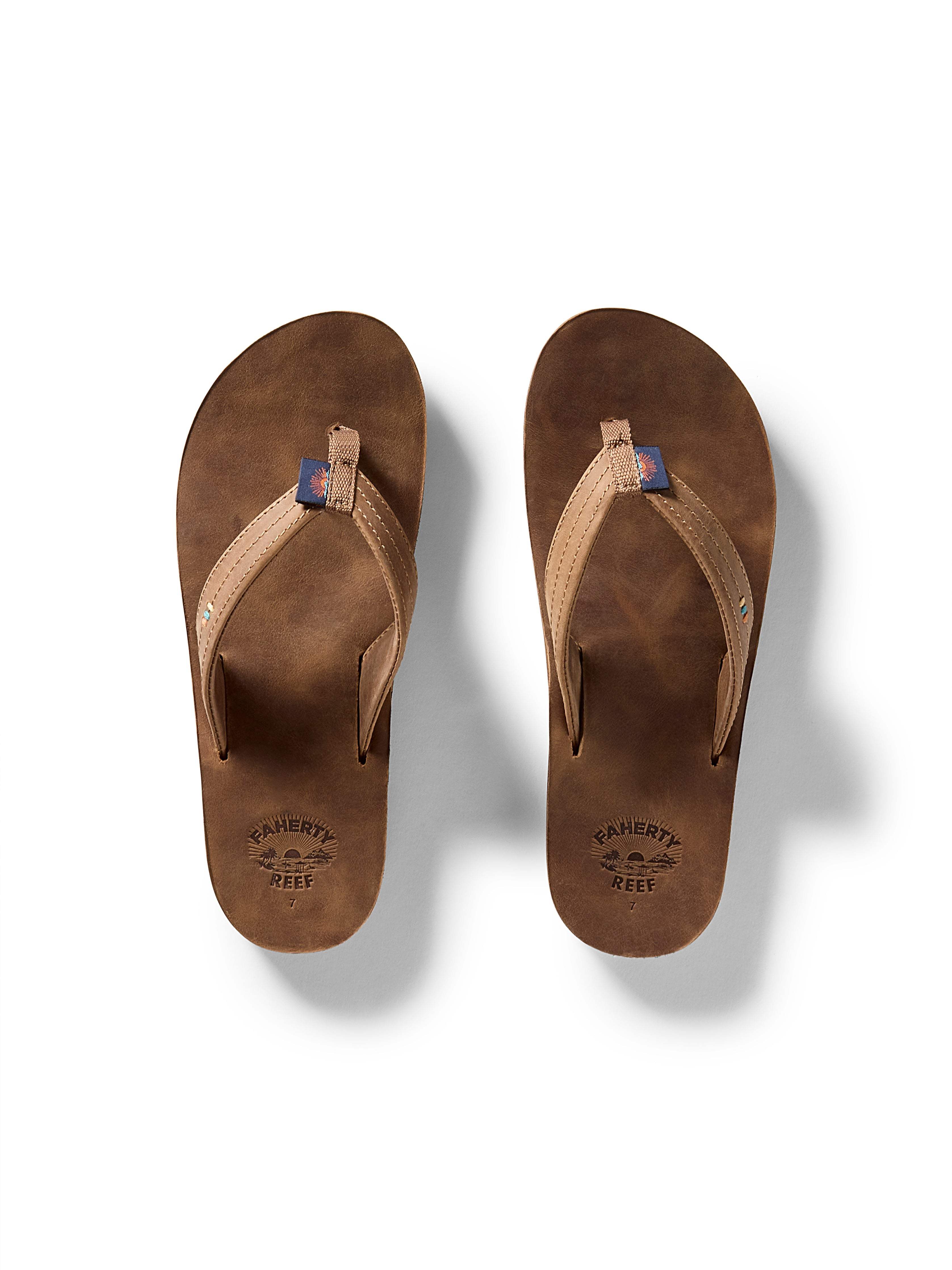 Faherty x REEF Women's Drift Away Flip Flop - Dark Brown - Image 5
