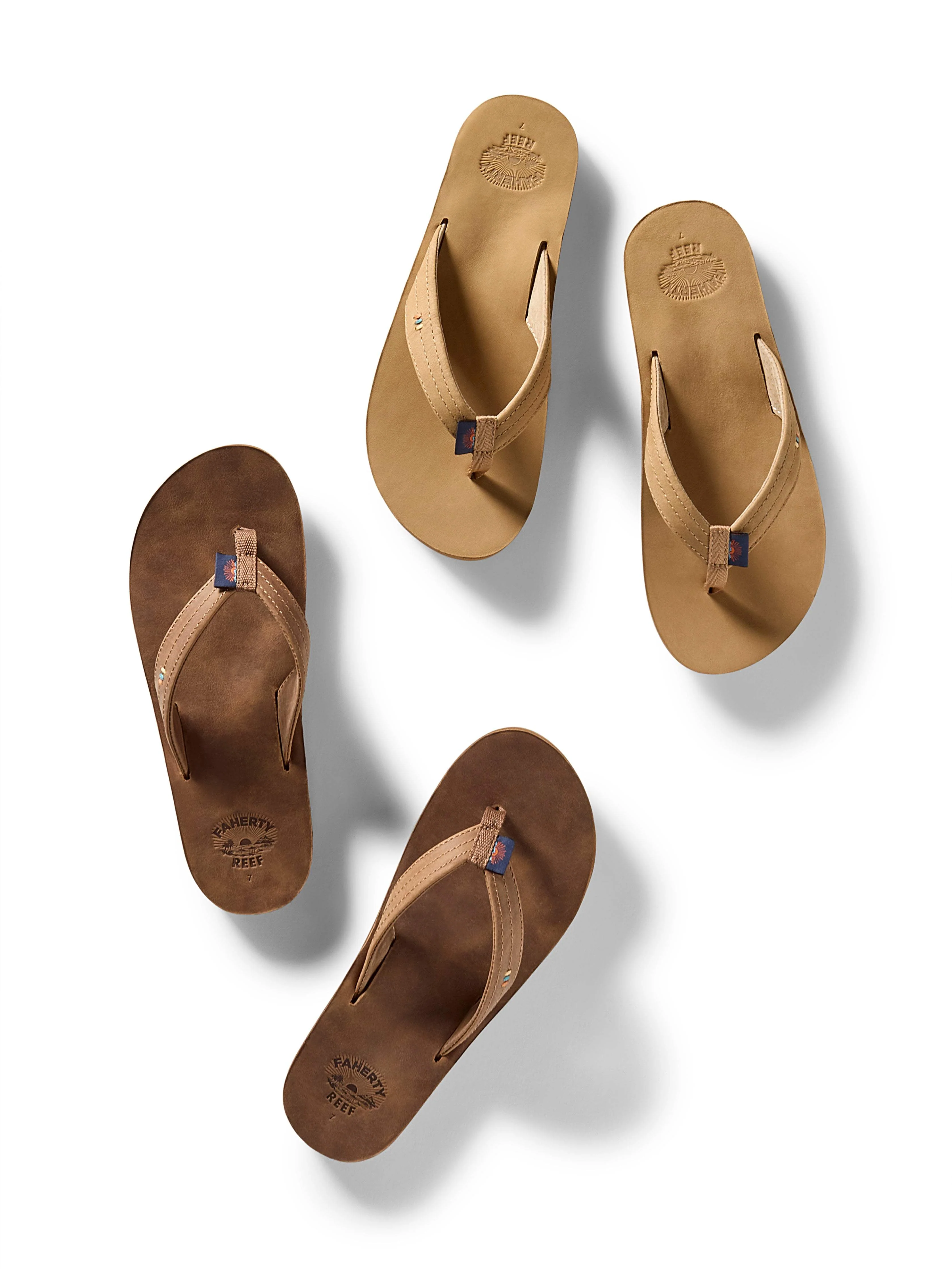 Faherty x REEF Women's Drift Away Flip Flop - Dark Brown - Image 6