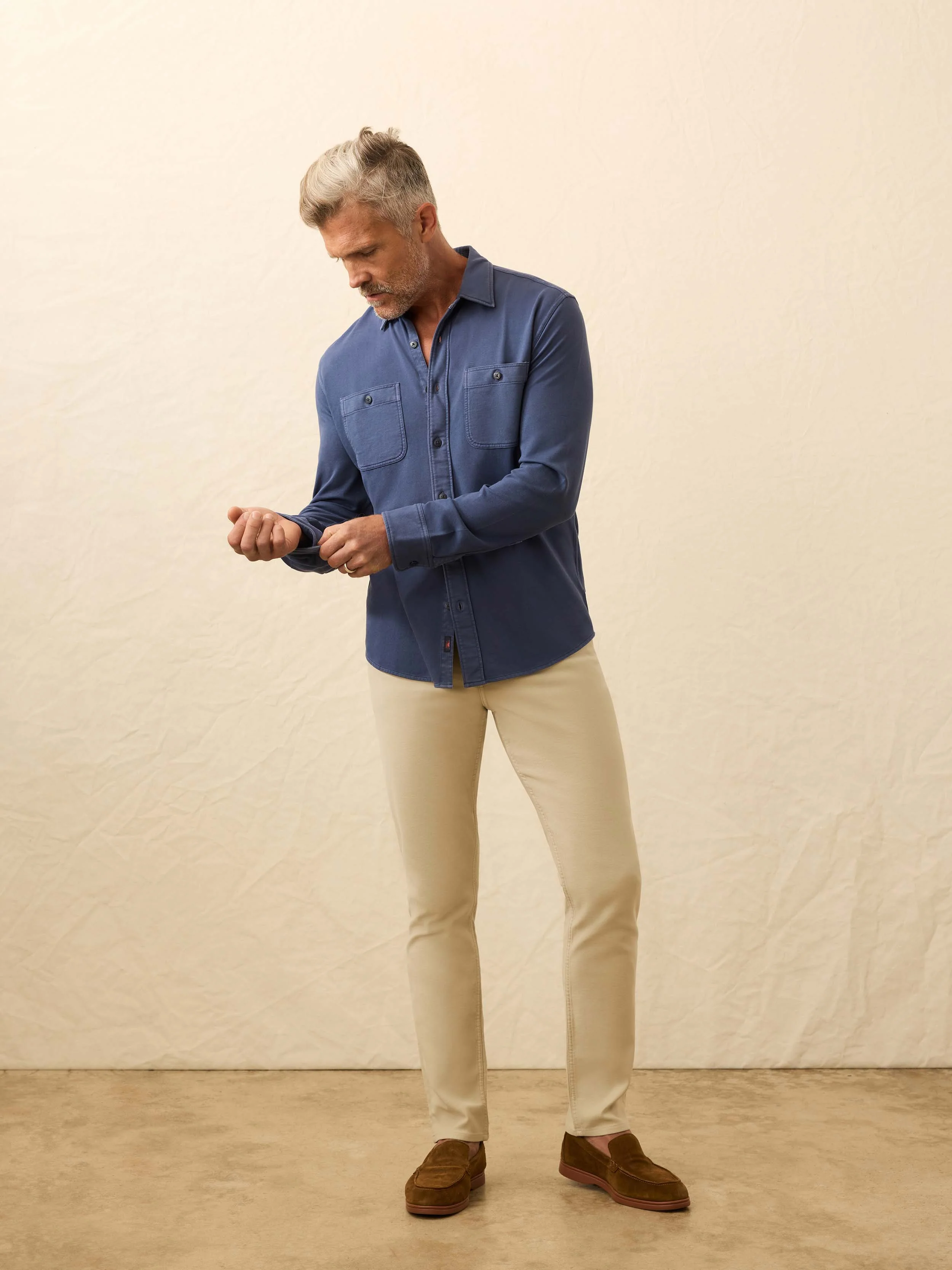 Field Knit Shirt - Blue Nights - Image 2
