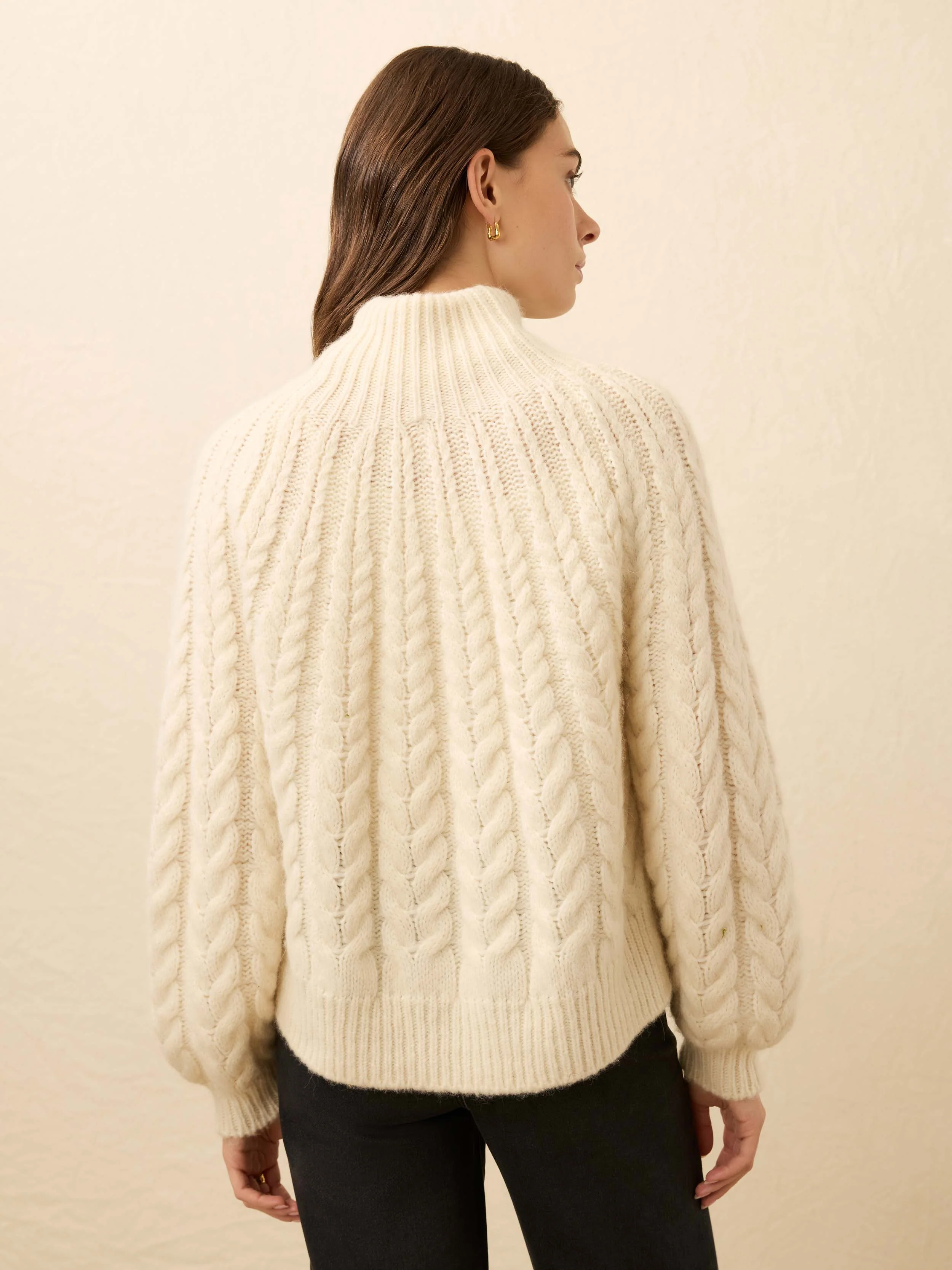 Frost Cableknit Sweater - Cream - Image 5