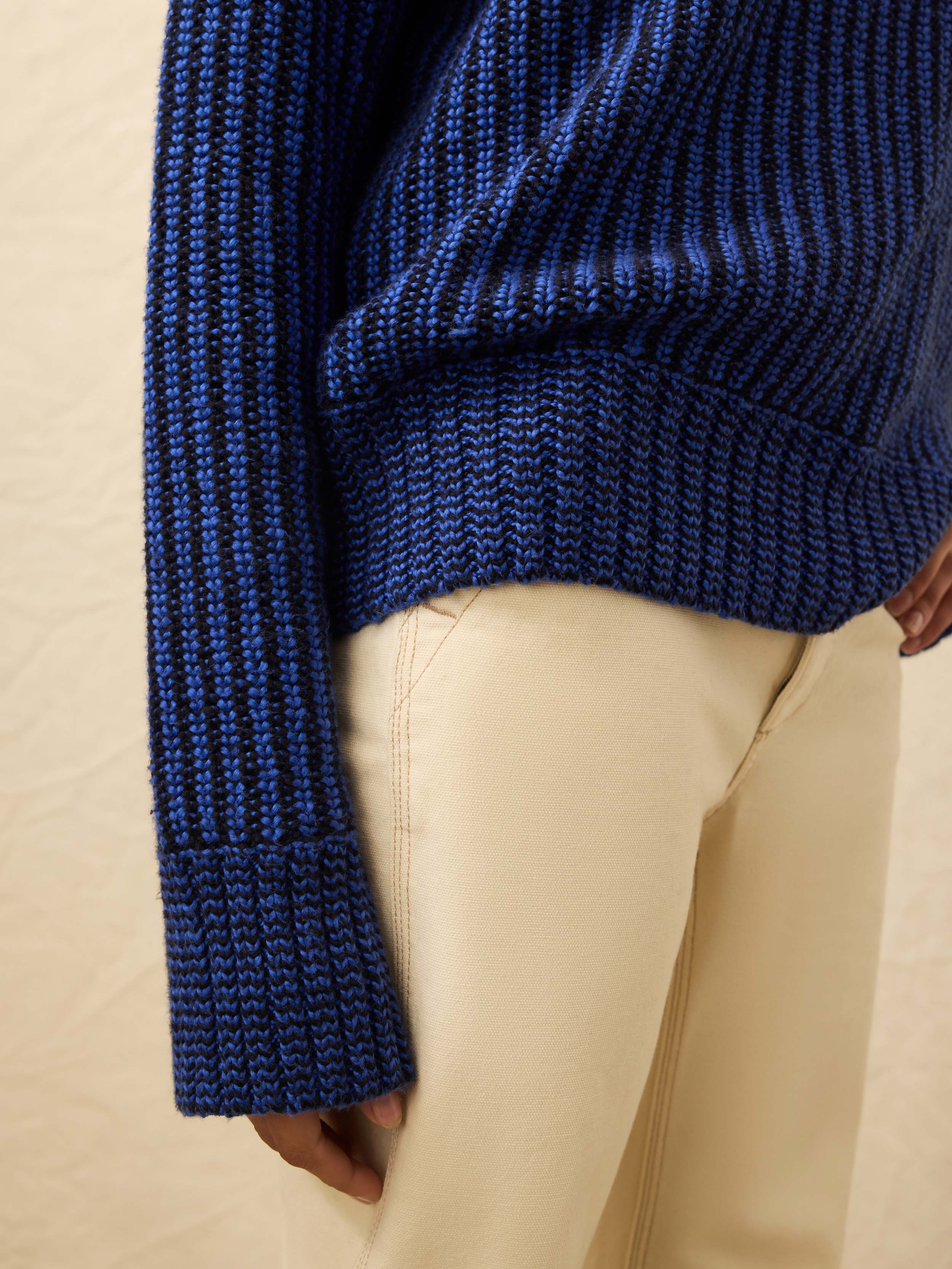 Heirloom Cotton Relaxed Crewneck - Snorkel Stripe - Image 4