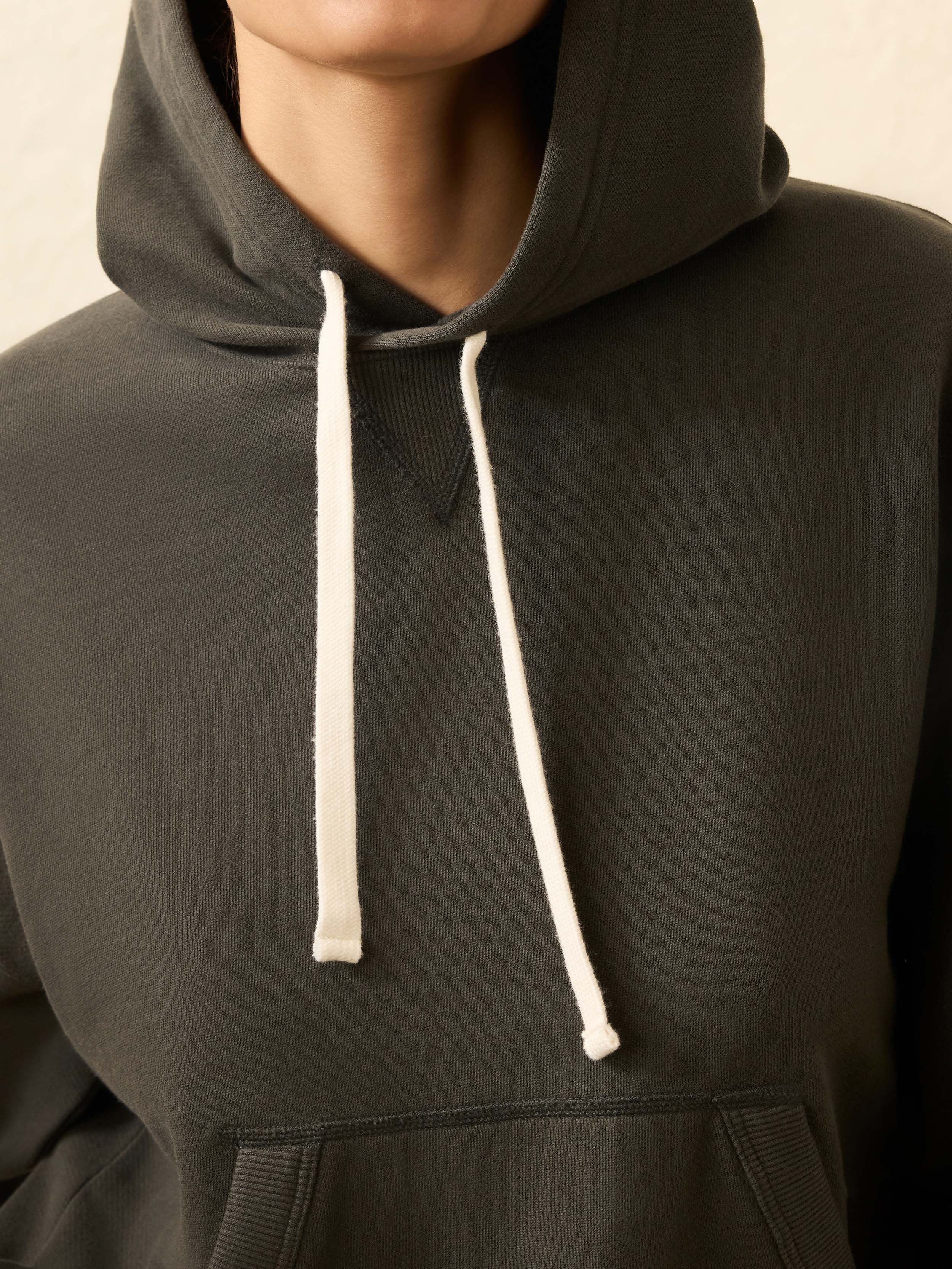 High Standard Fleece Hoodie - Mountain Black - Image 5