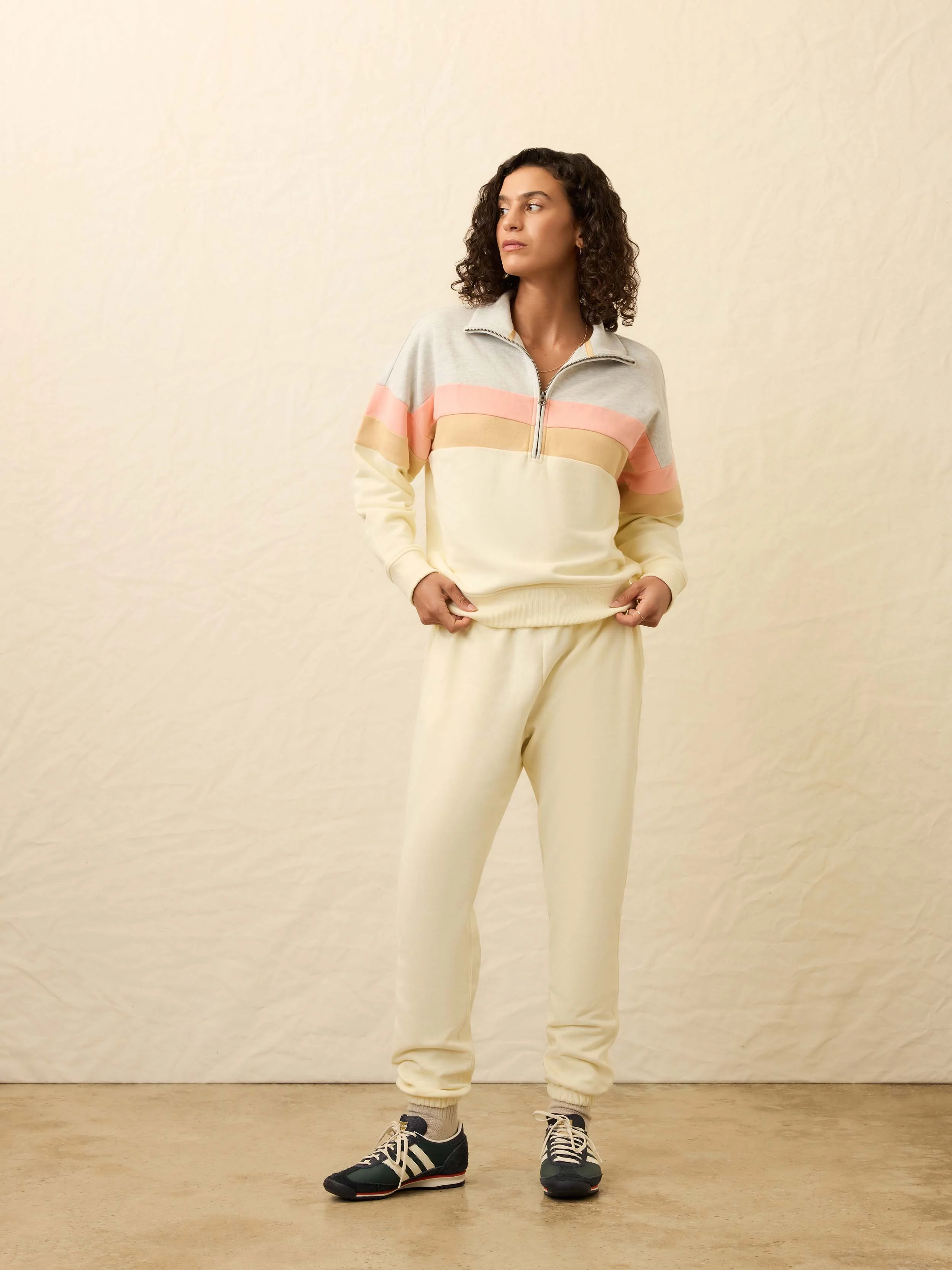 High Standard Fleece Quarter Zip - Golden Horizon - Image 3