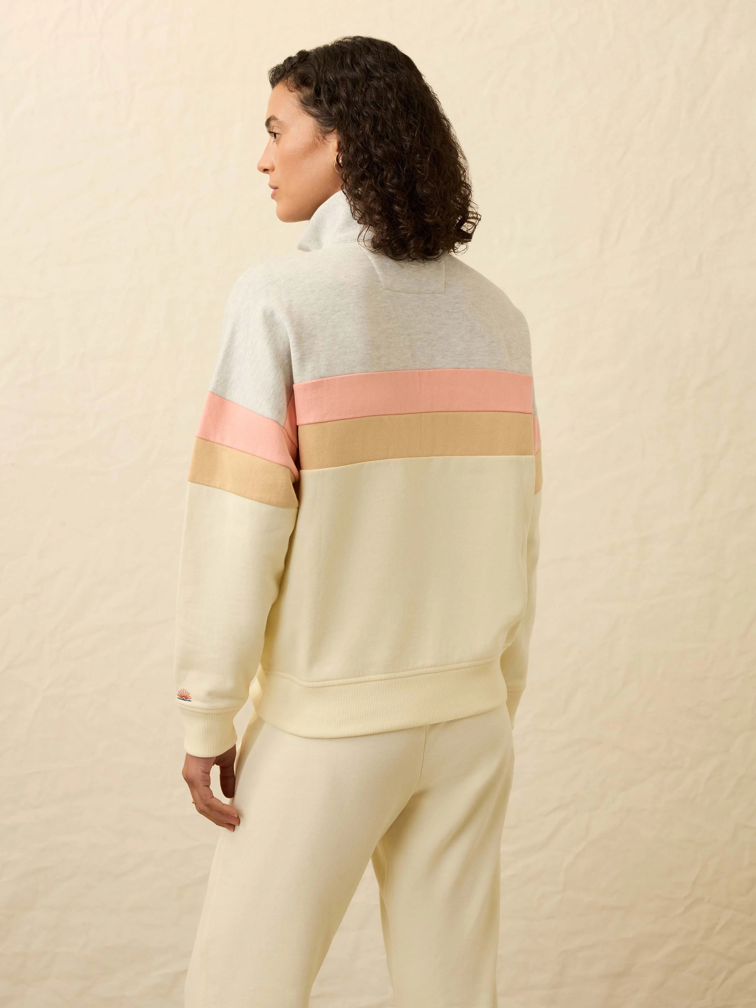 High Standard Fleece Quarter Zip - Golden Horizon - Image 4