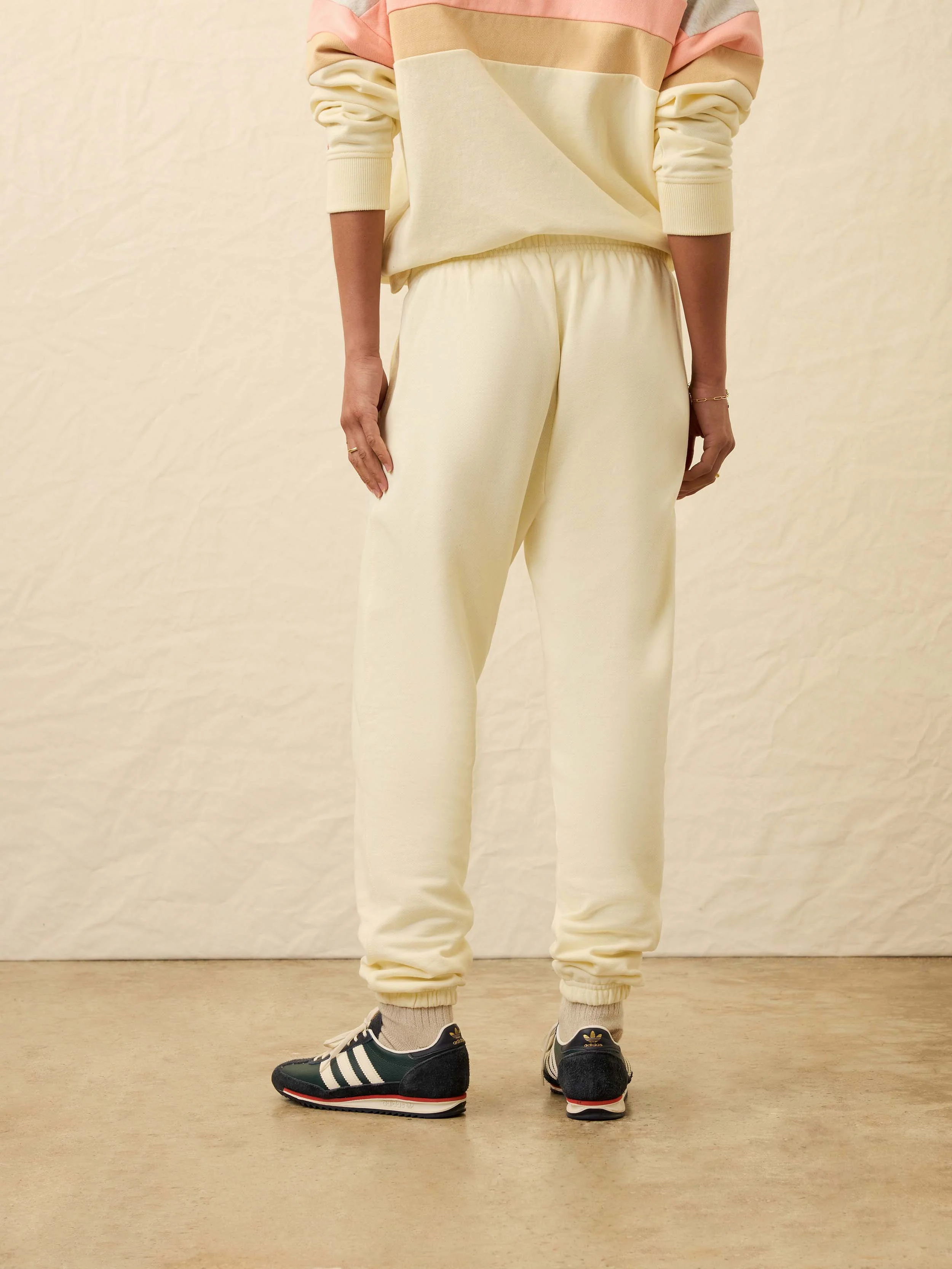 High Standard Fleece Sweatpant - Lemon Sorbet - Image 4