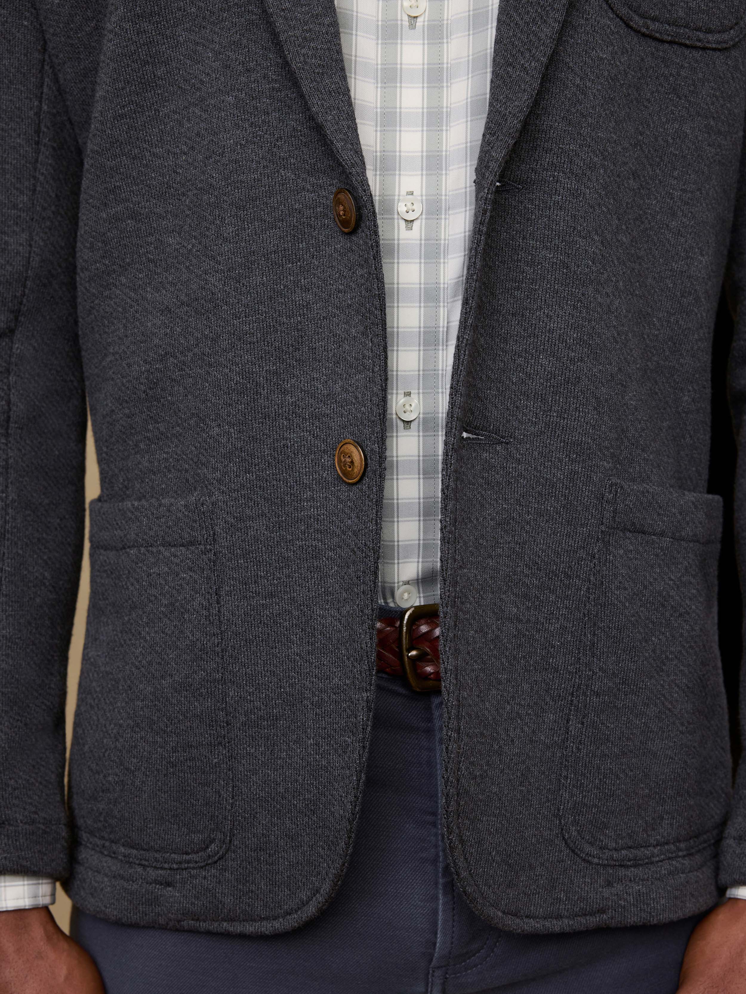 Inlet Knit Blazer (Tall) - Black Sky Melange - Image 5