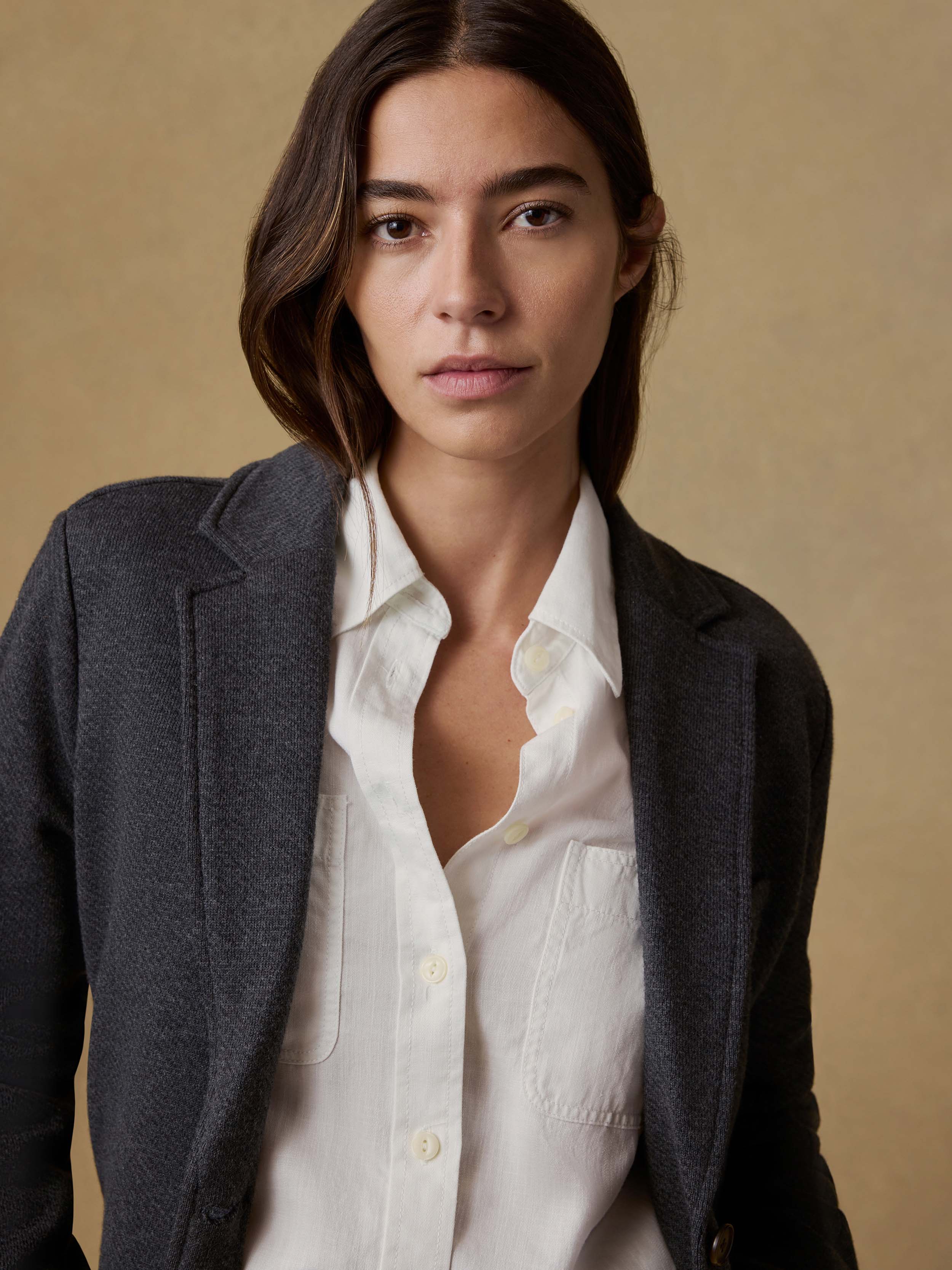 Inlet Knit Blazer - Black Sky Melange - Image 3