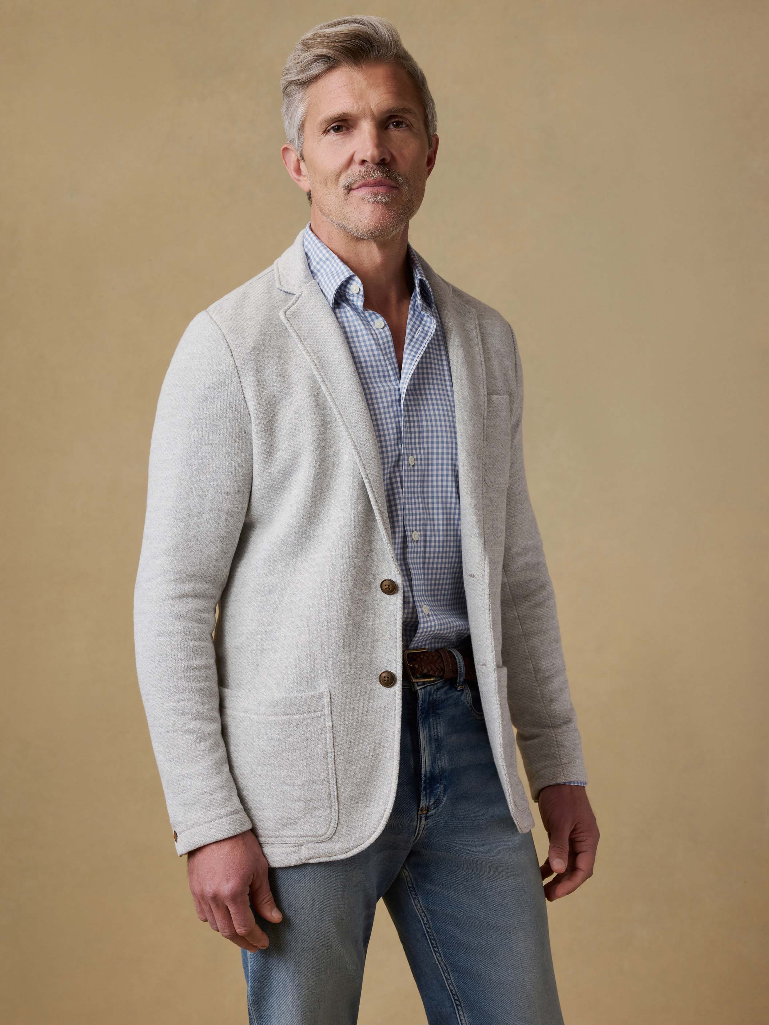 Inlet Knit Blazer (Tall) - Heather Grey - Image 3