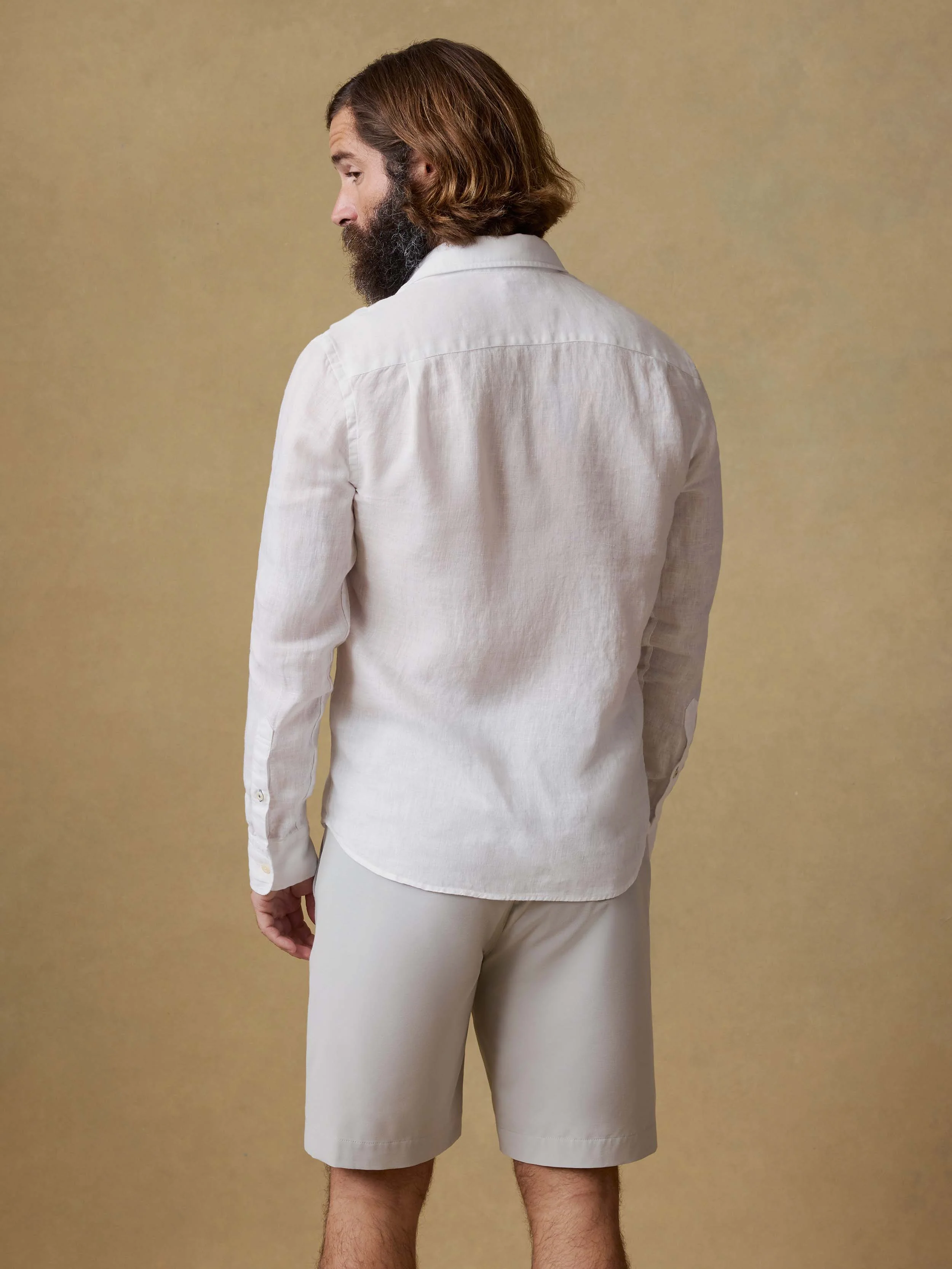 Laguna Linen Shirt - White - Image 3