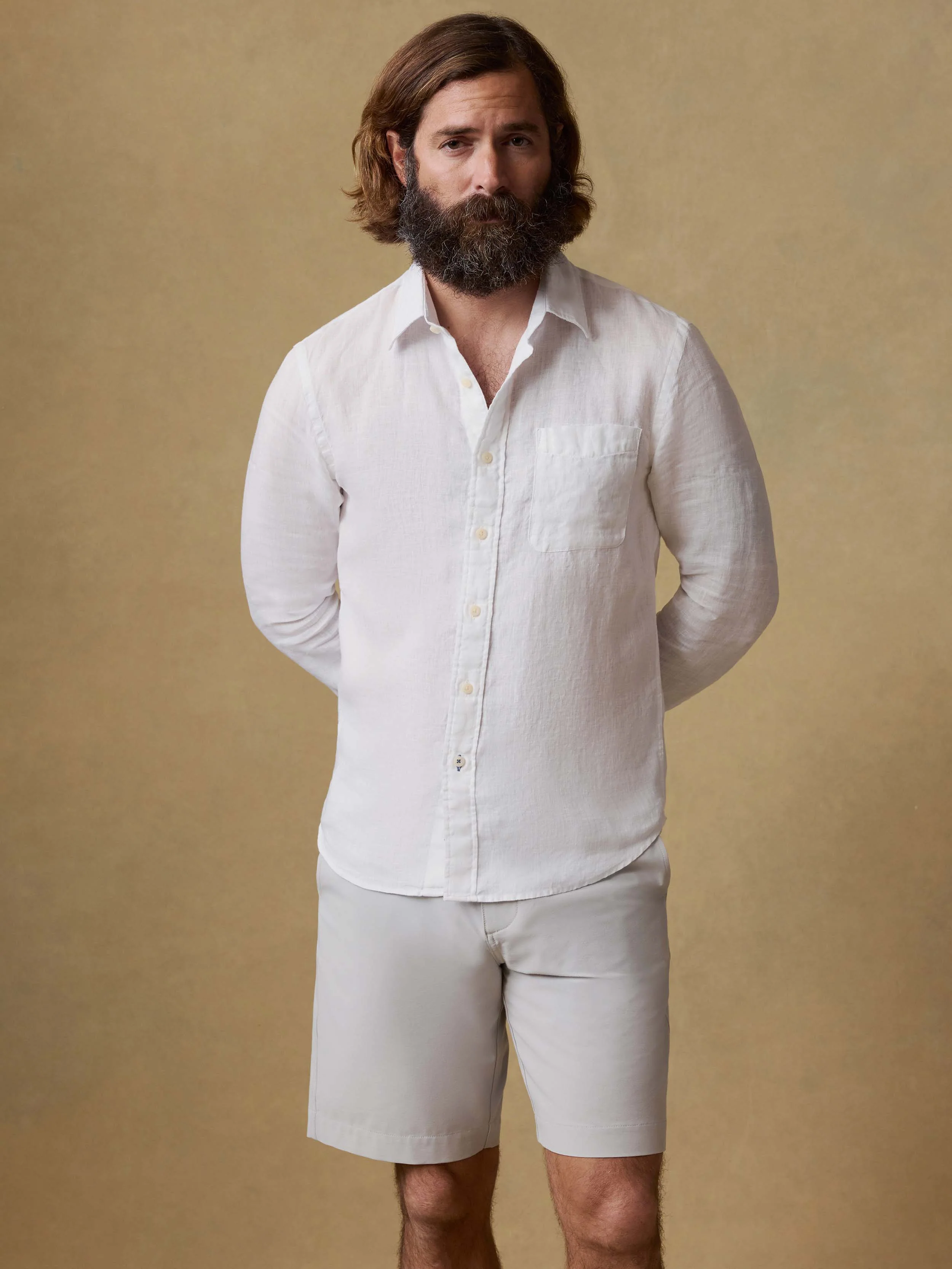 Laguna Linen Shirt - White - Image 4