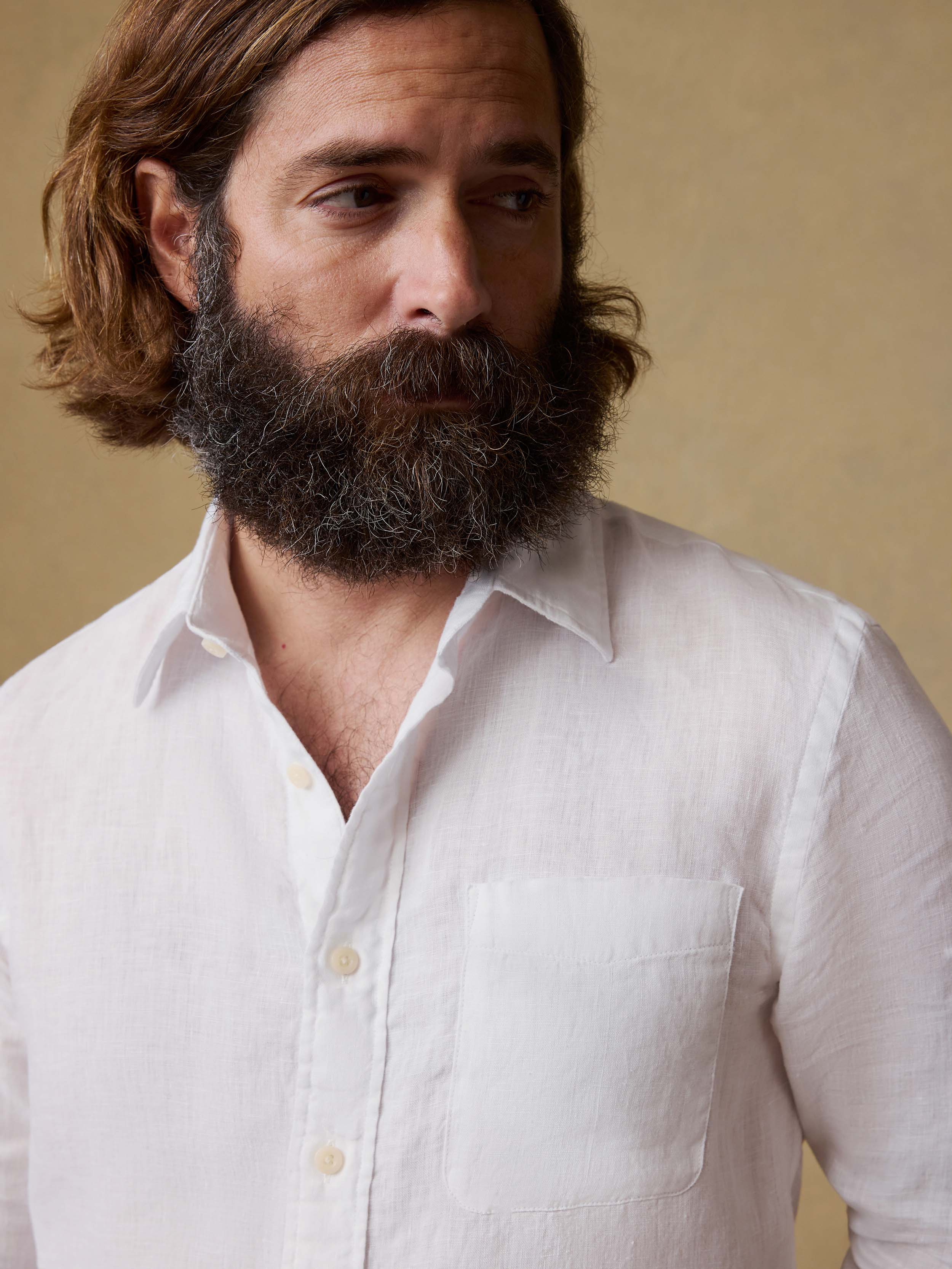 Laguna Linen Shirt - White - Image 5