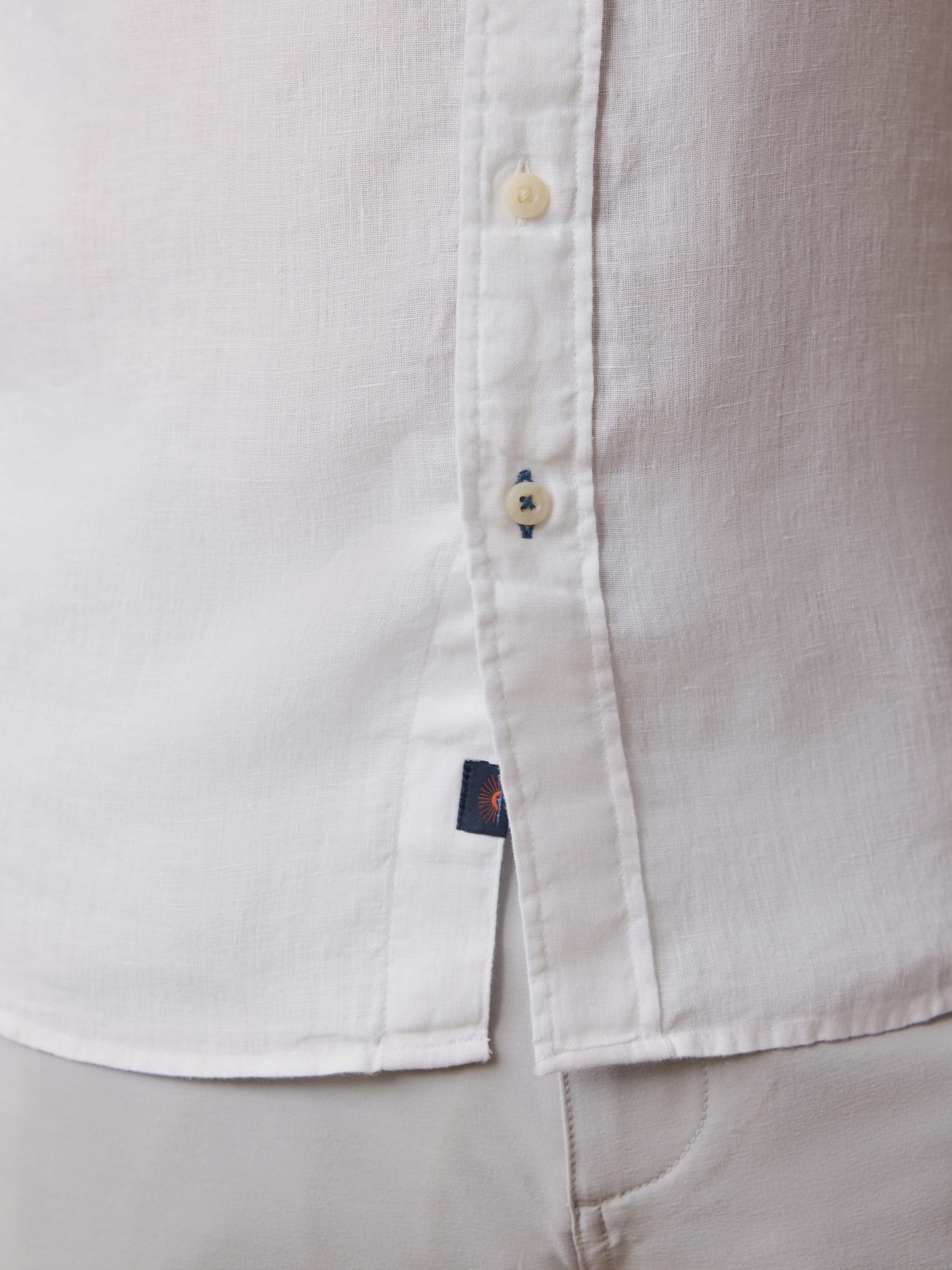 Laguna Linen Shirt - White - Image 6