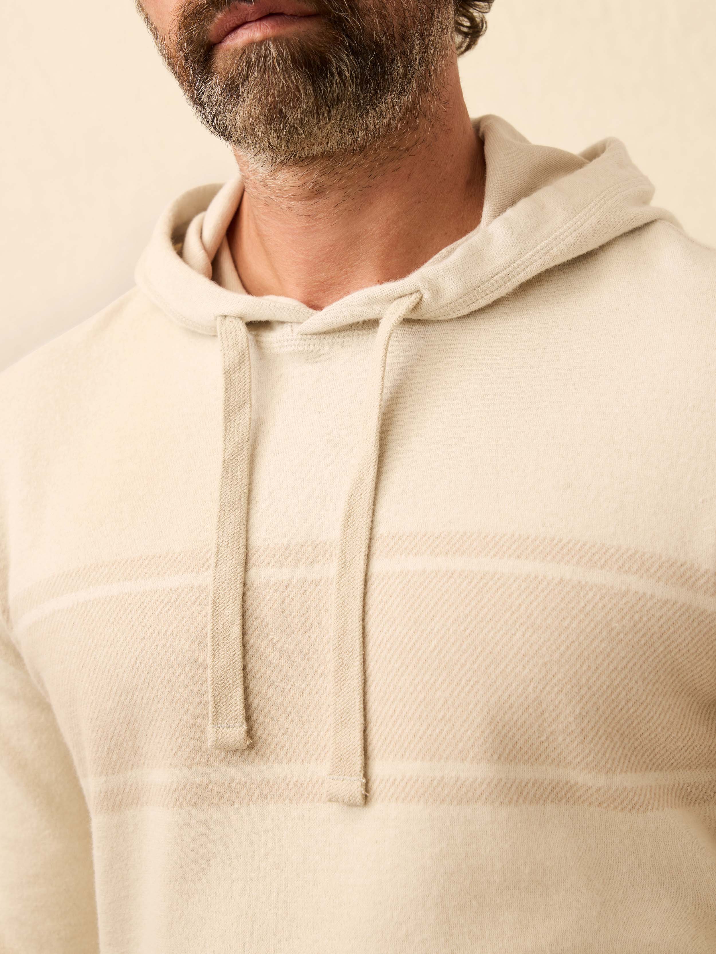 Legend™ Sweater Hoodie - Winter Oat Surf Stripe - Image 4
