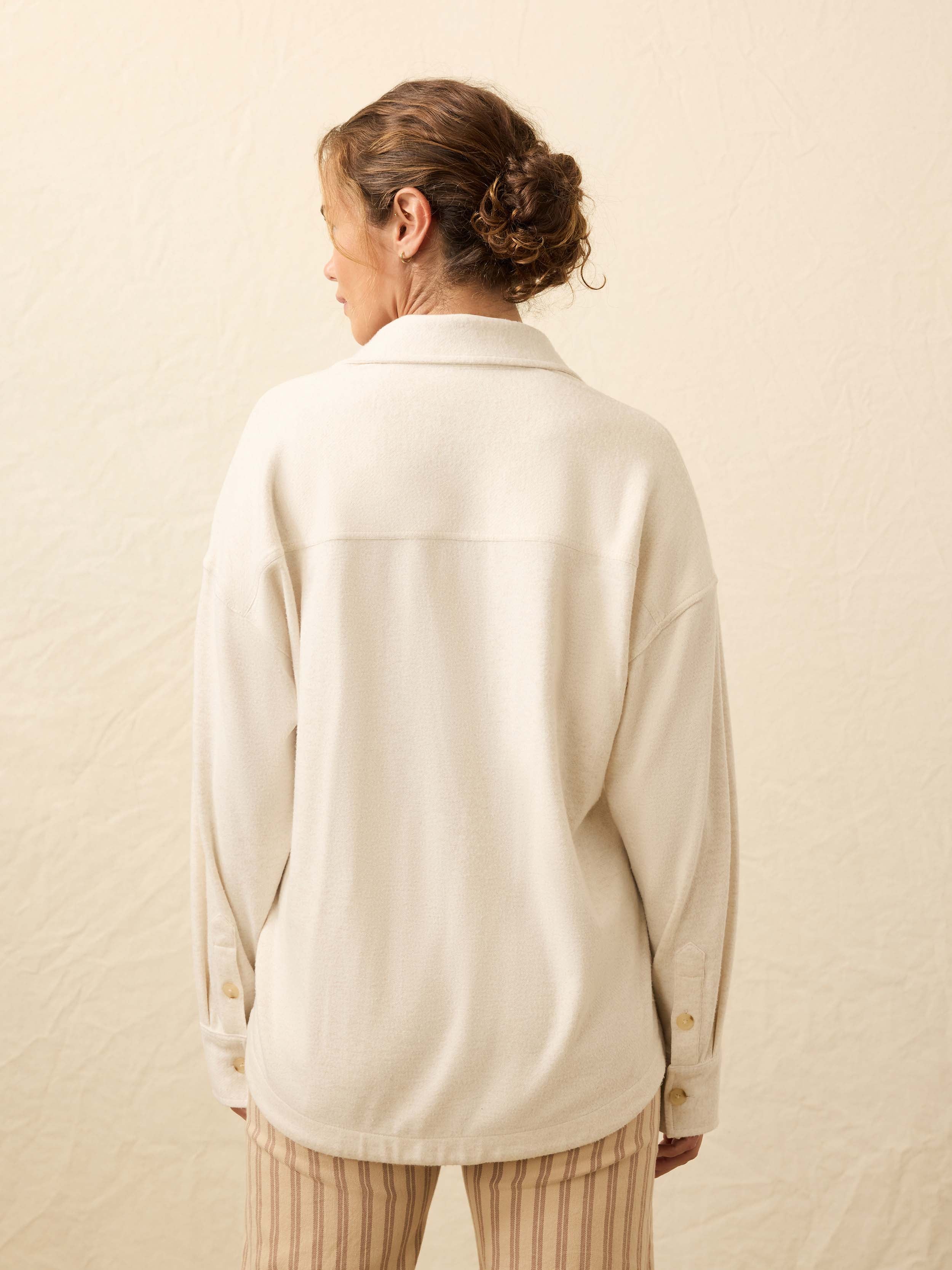 Legend™ Sweater Overshirt - Off White - Image 5