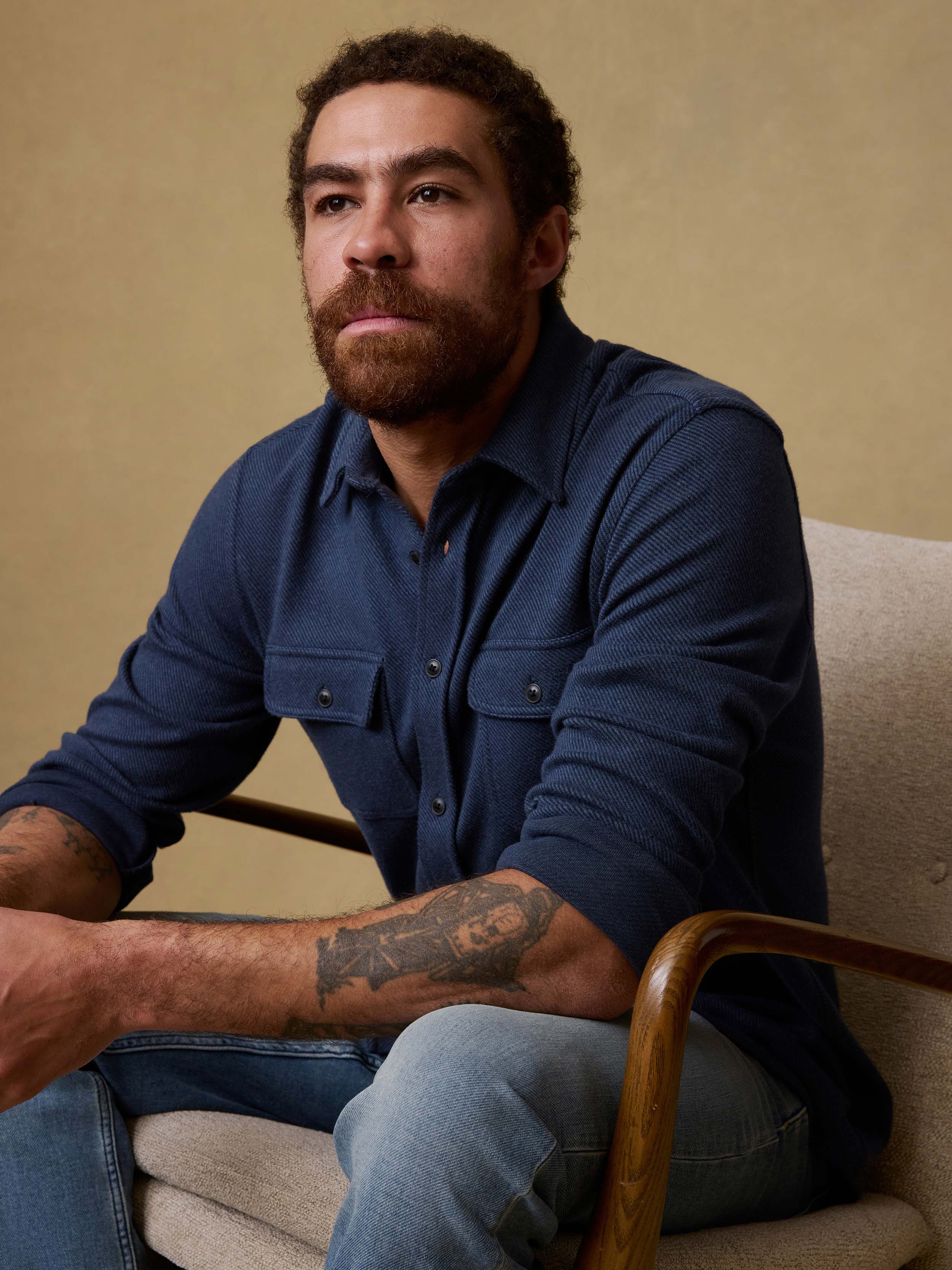 Legend™ Sweater Shirt - Brighton Navy Twill - Image 4