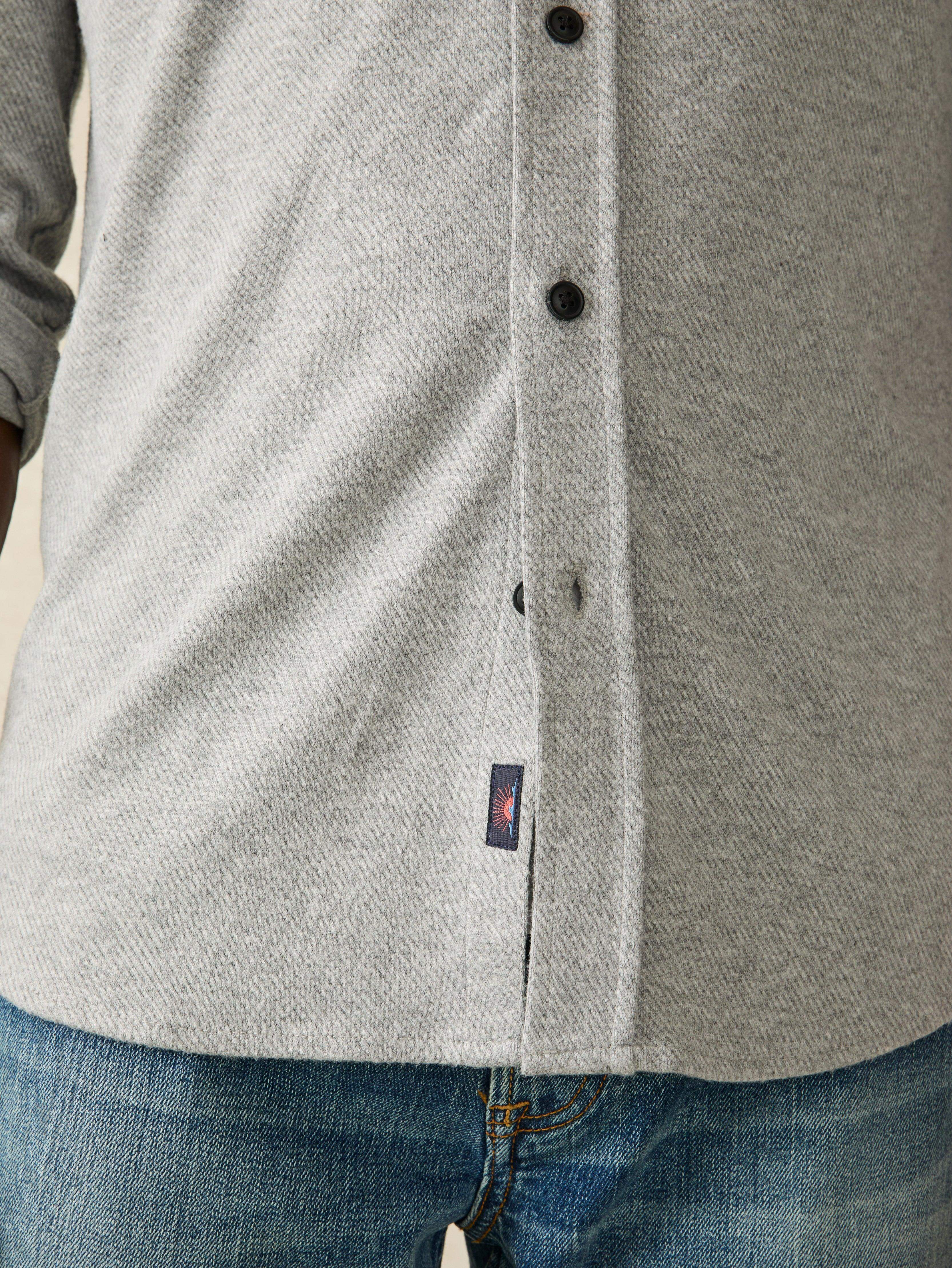 Legend™ Sweater Shirt (Single Pocket) - Fossil Grey Twill - Image 3
