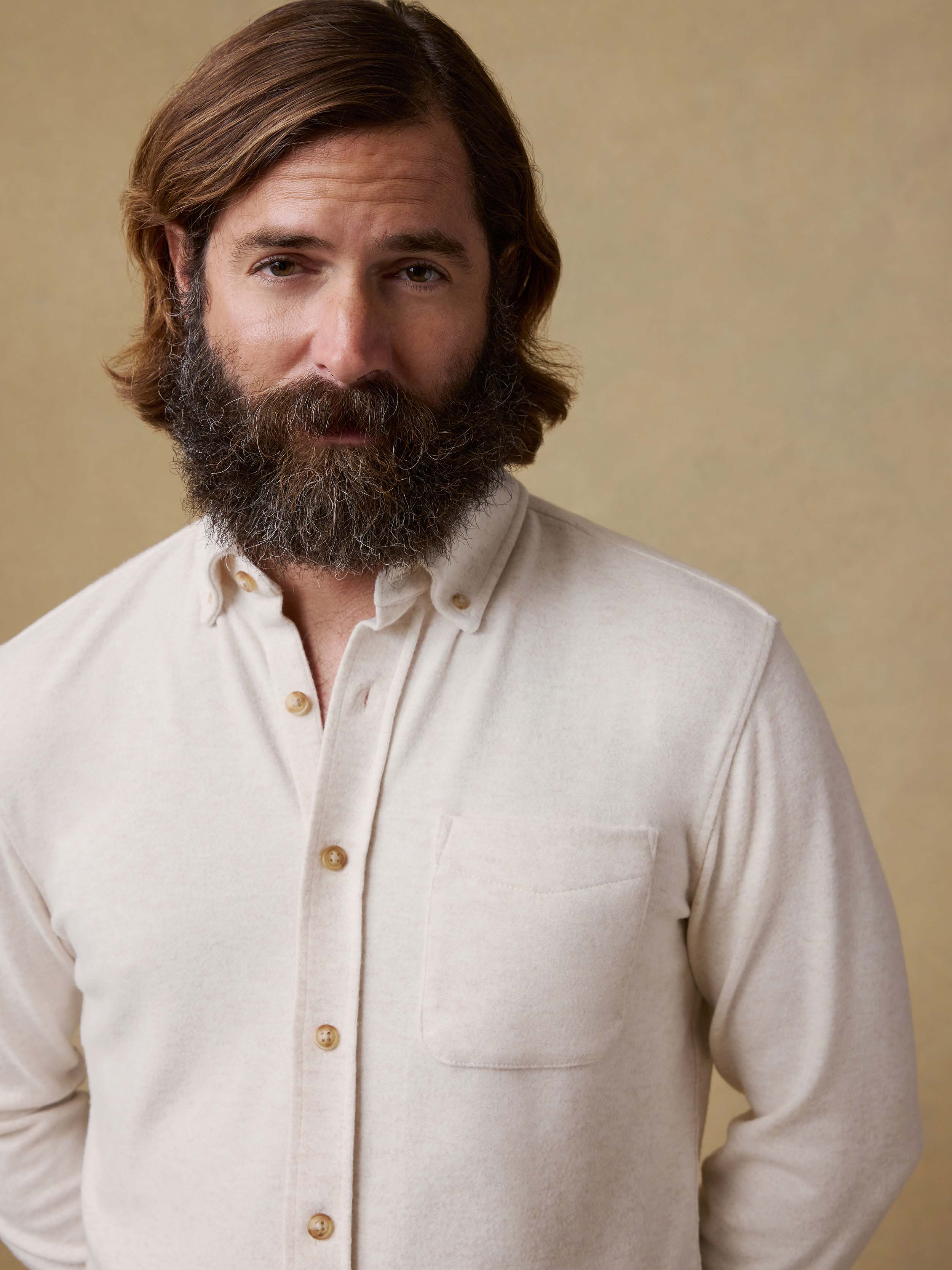 Legend™ Sweater Shirt (Single Pocket) - Off White - Image 4