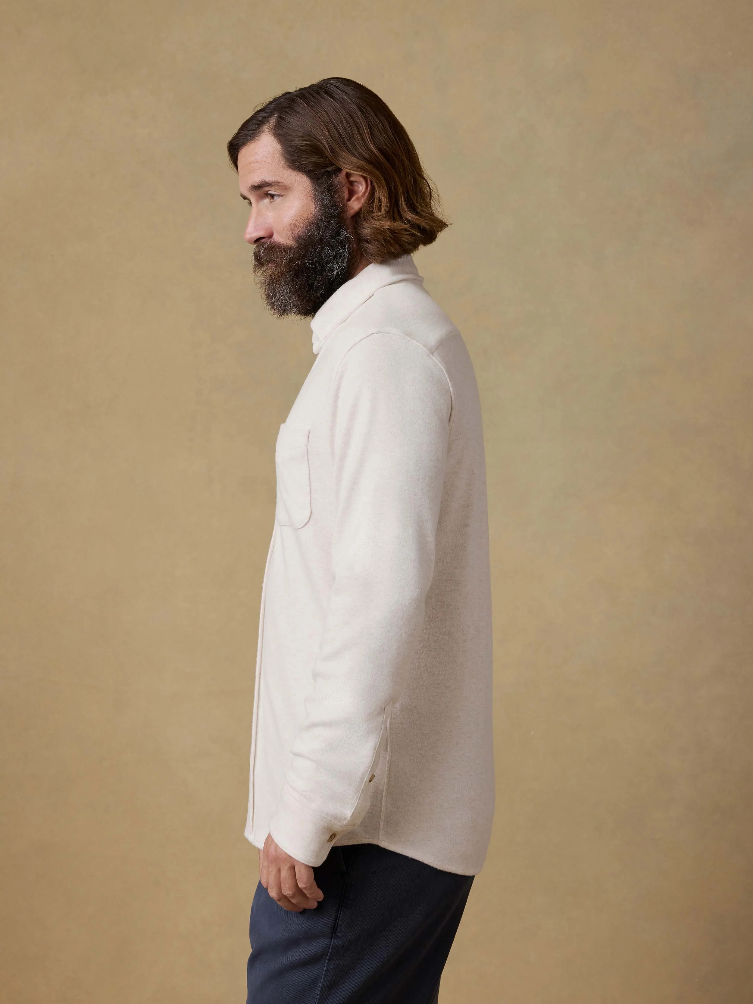 Legend™ Sweater Shirt (Single Pocket) - Off White - Image 6