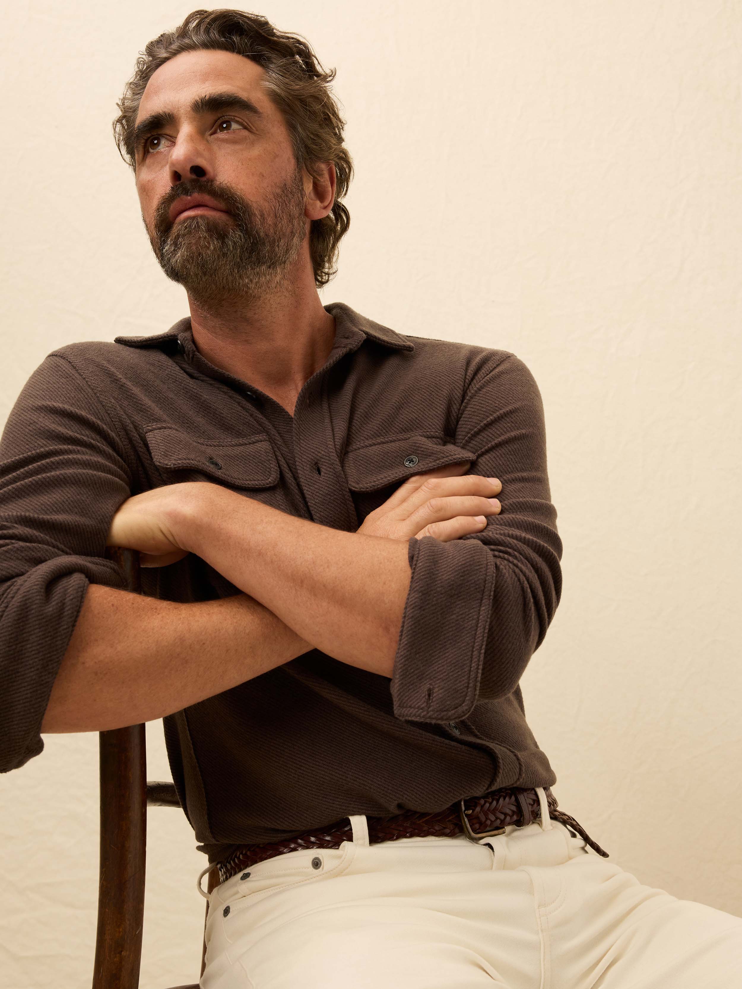 Legend™ Sweater Shirt - Valley Brown Twill - Image 2