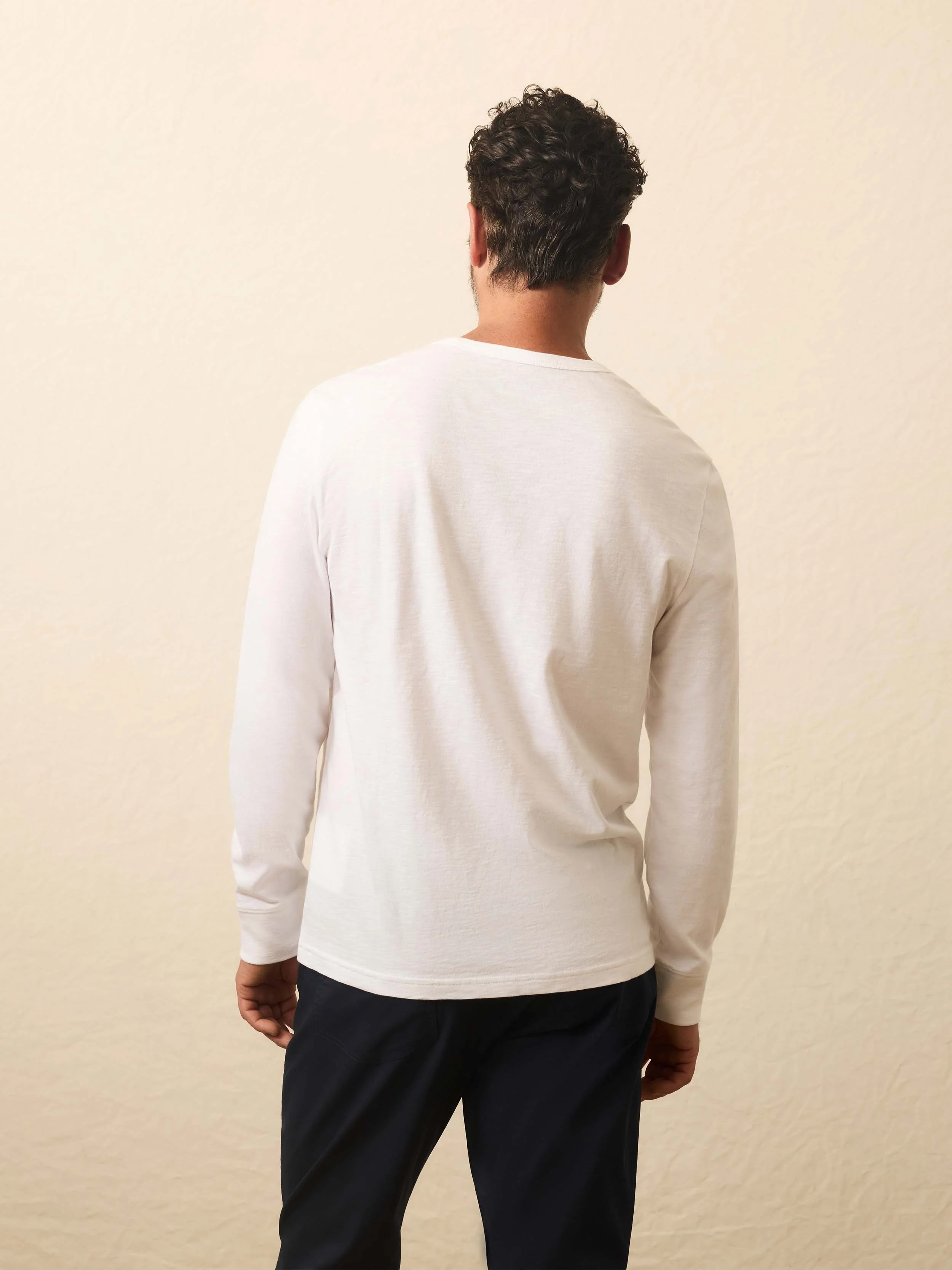 Longs-Sleeve Sunwashed Graphic Tee - White - Image 5