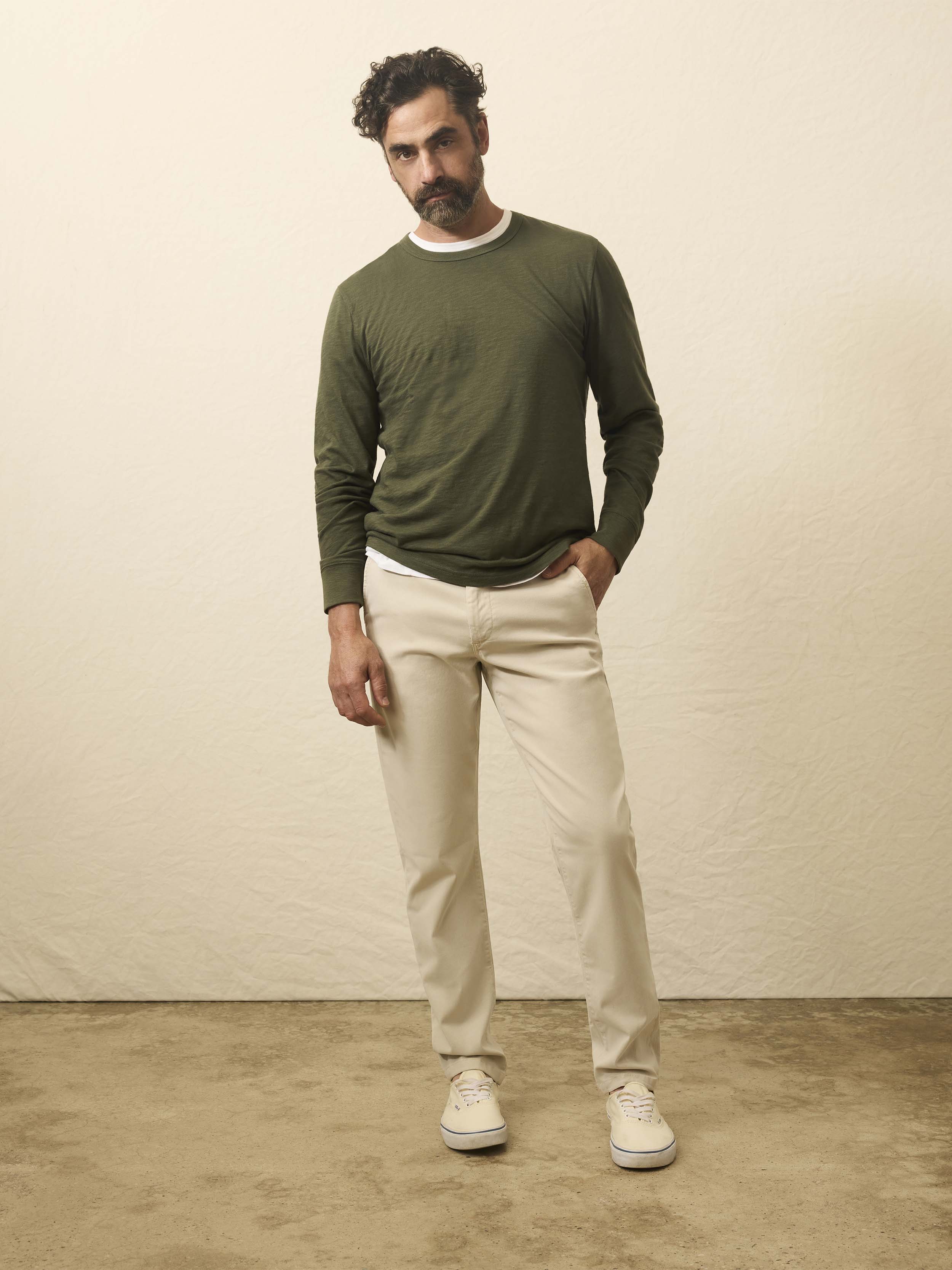 Long-Sleeve Sunwashed Tee - Fall Evergreen - Image 3