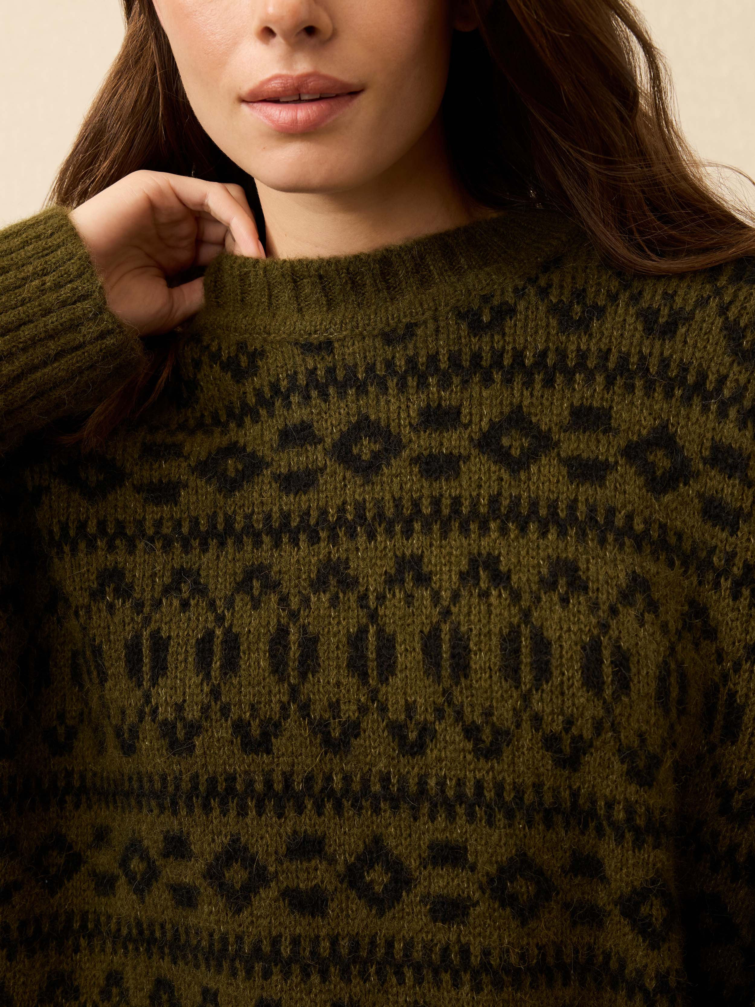Midnight Bay Crewneck - Olive - Image 2