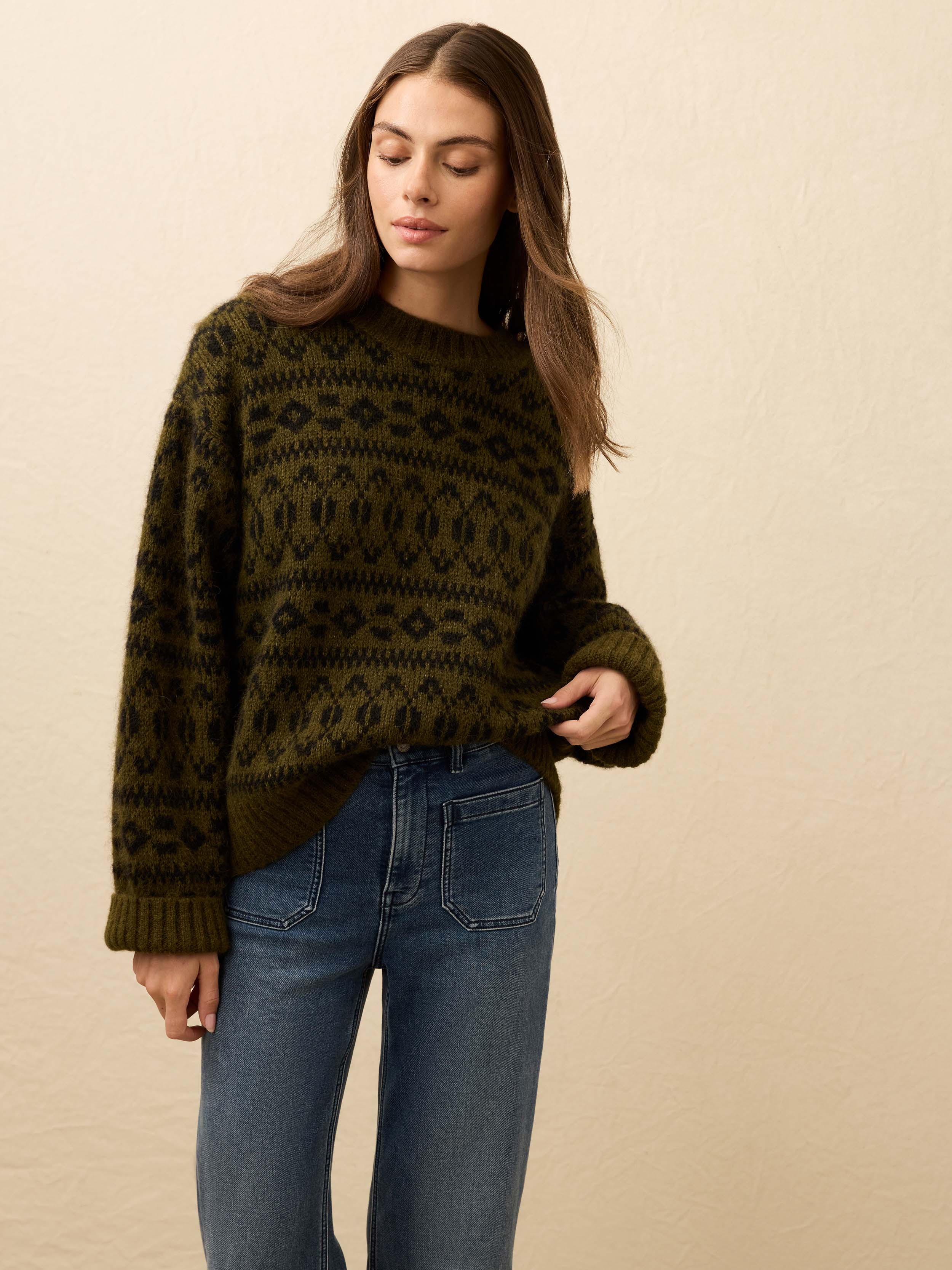 Midnight Bay Crewneck - Olive - Image 3