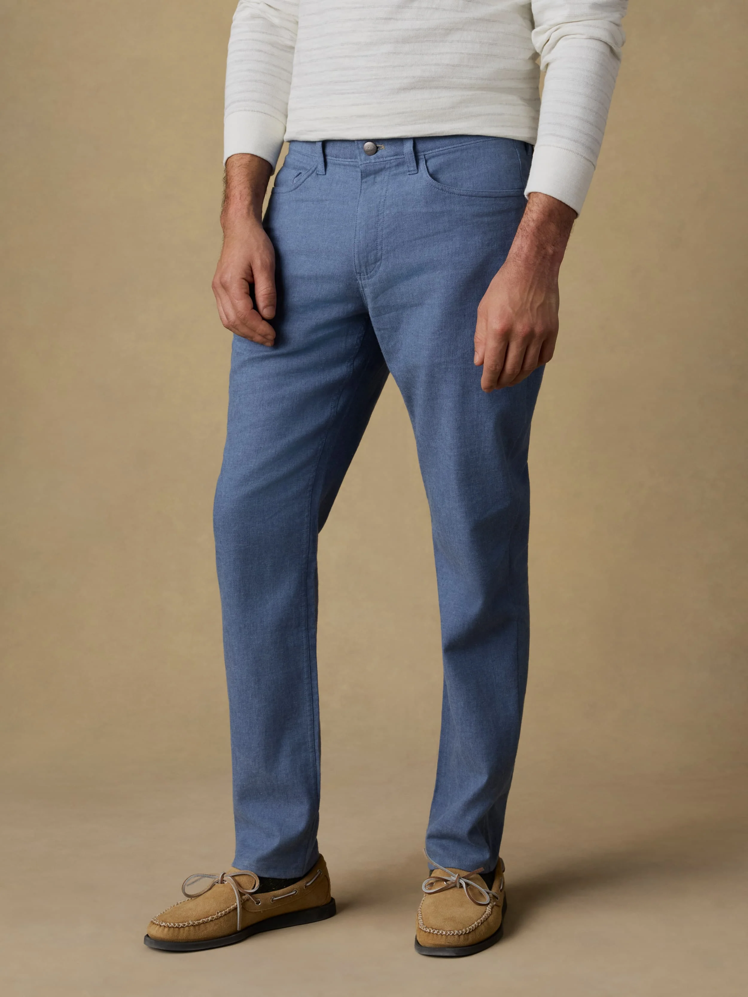 Movement™ Linen 5-Pocket Pant - Dusk Blue - Image 3