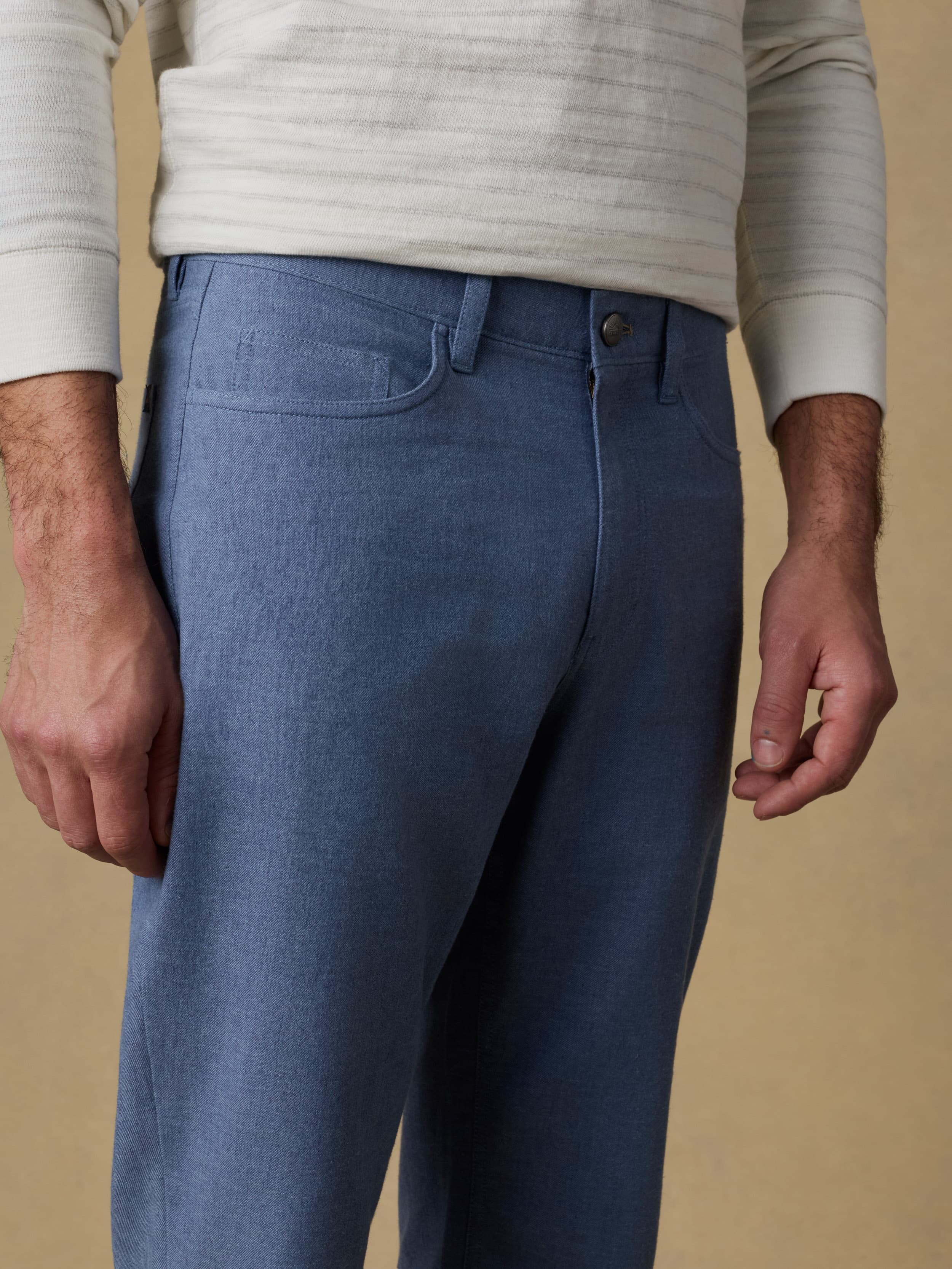 Movement™ Linen 5-Pocket Pant - Dusk Blue - Image 5