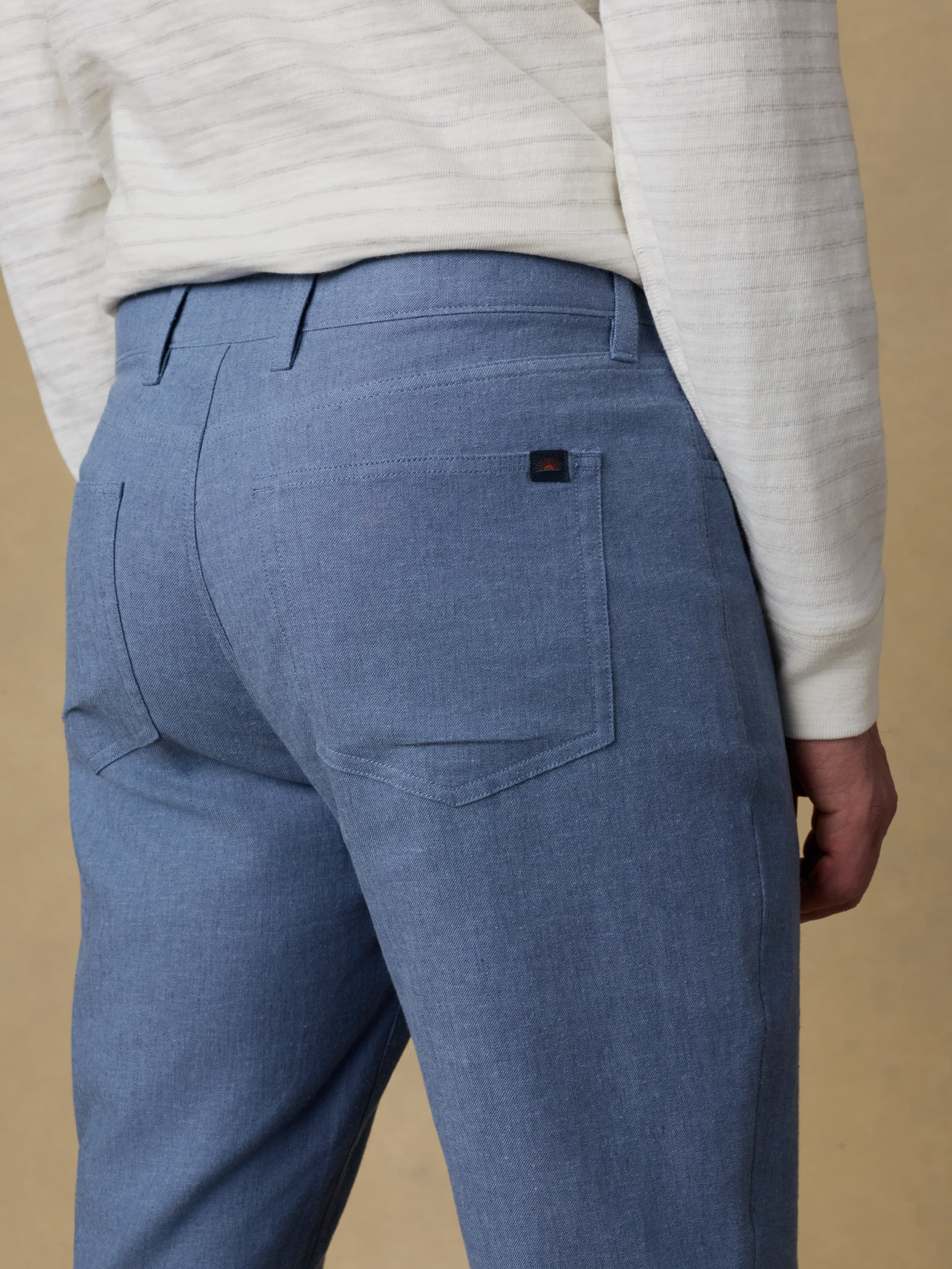 Movement™ Linen 5-Pocket Pant - Dusk Blue - Image 6