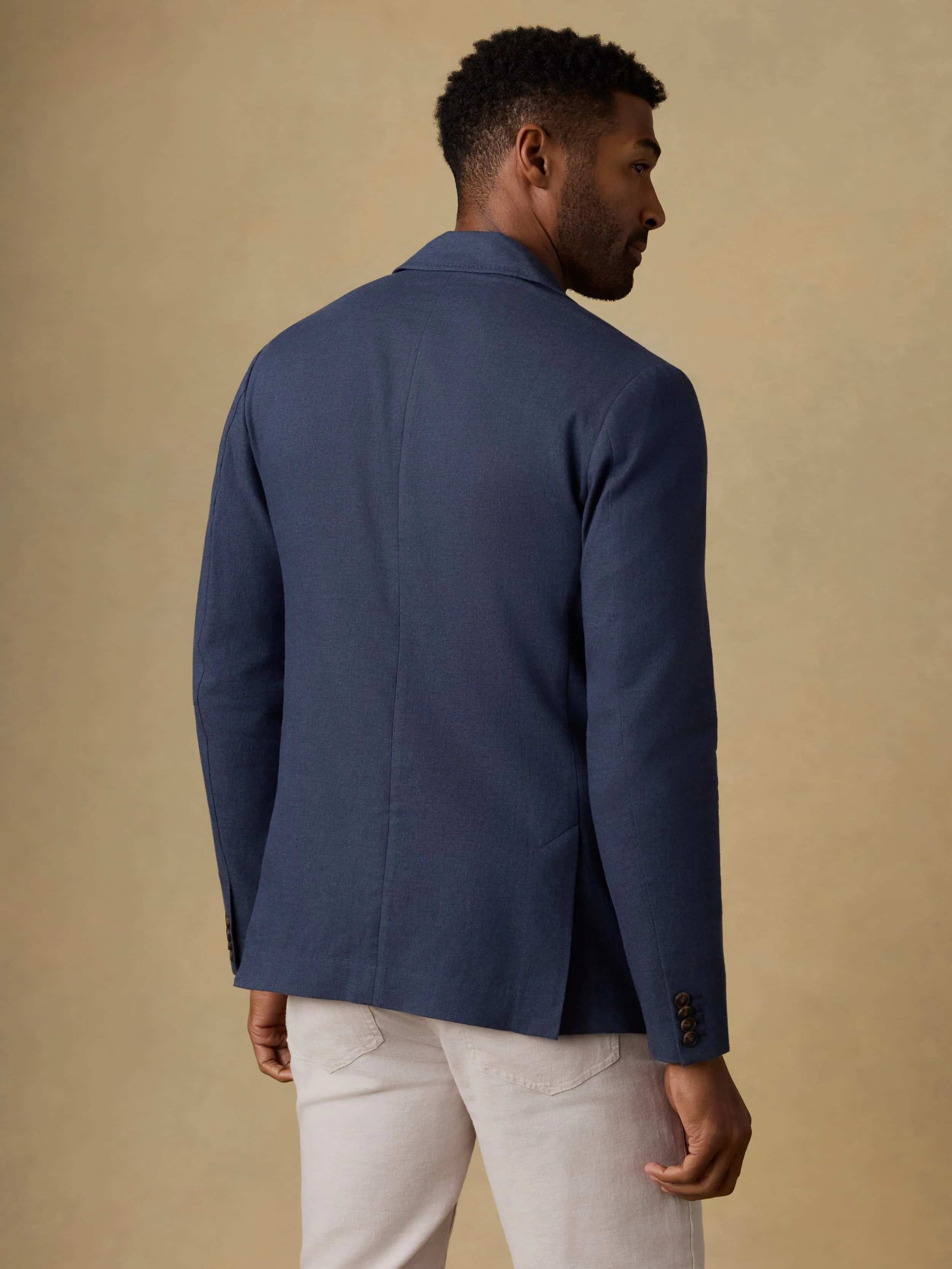 Movement™ Linen Blazer - Deep Sea Navy - Image 3