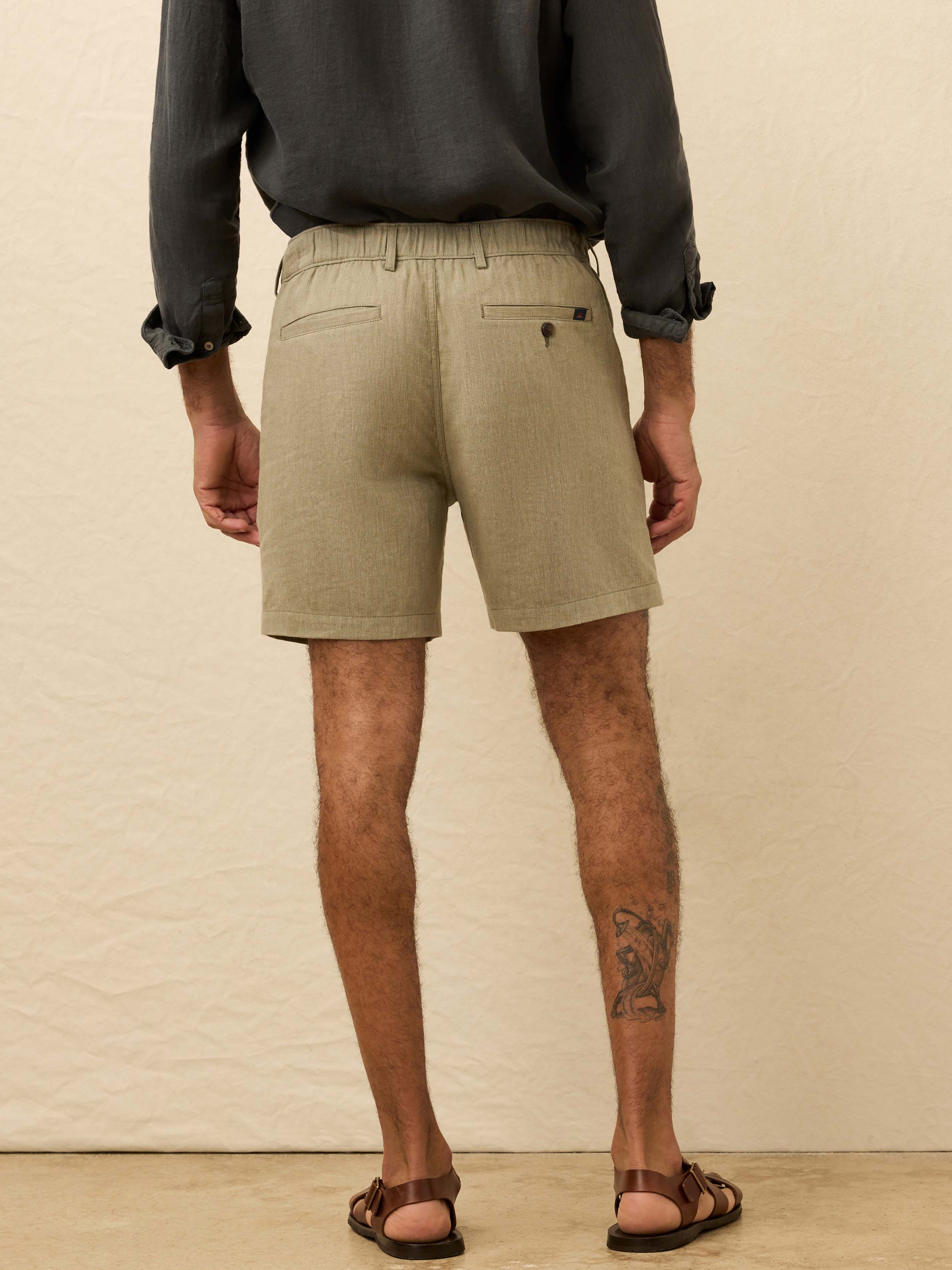 Movement™ Linen Drawstring Short - Sage Cliff - Image 4