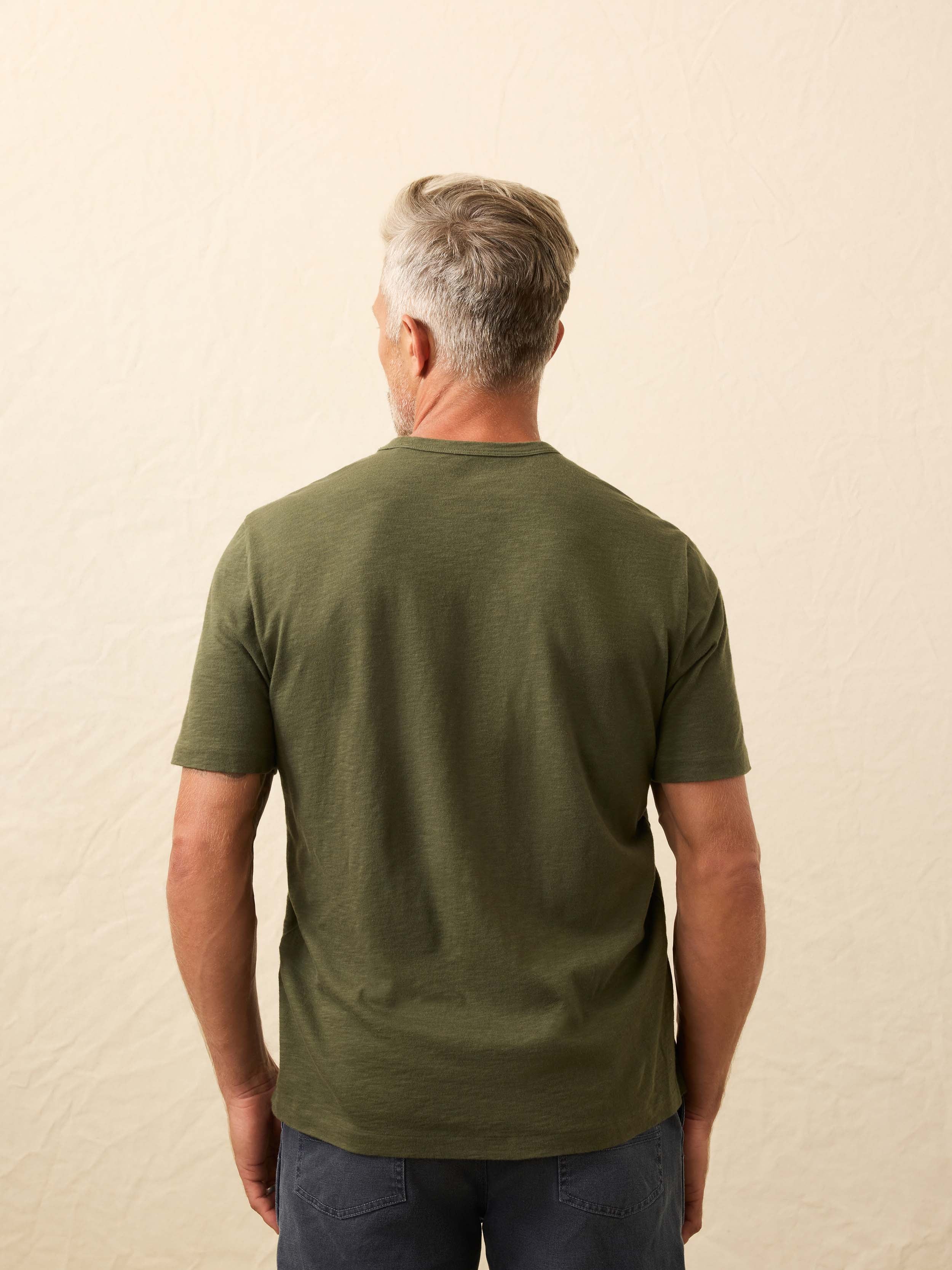 Nazare Sunwashed Tee - Fall Evergreen - Image 4