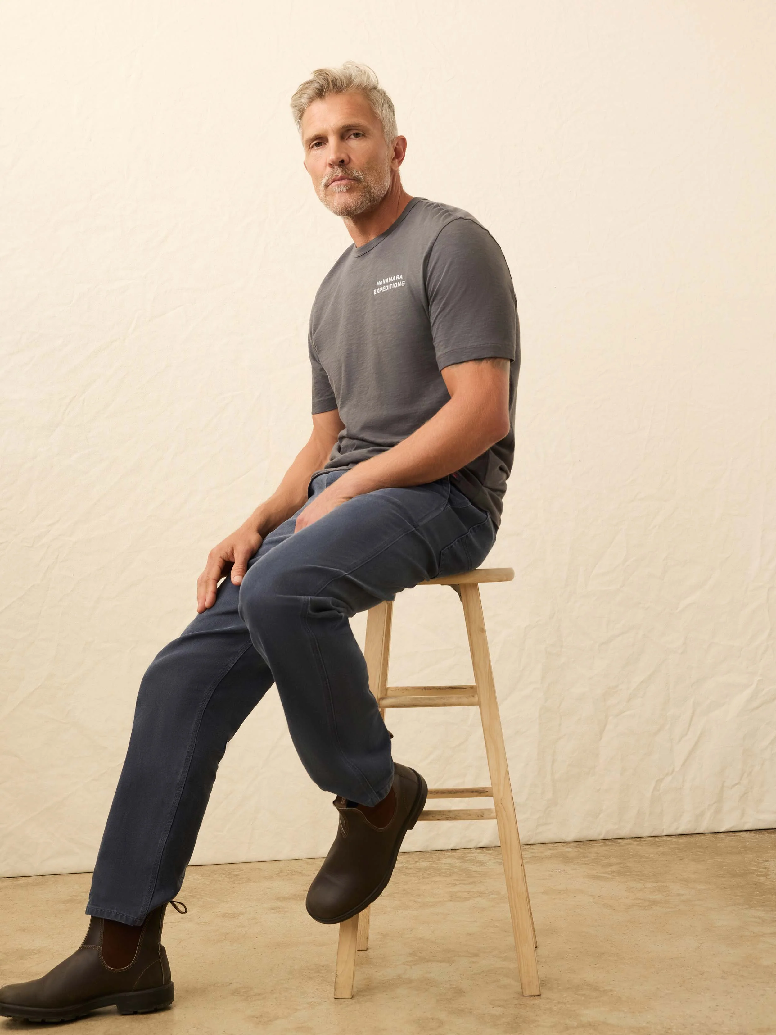Nazare Sunwashed Tee - Graphite - Image 5