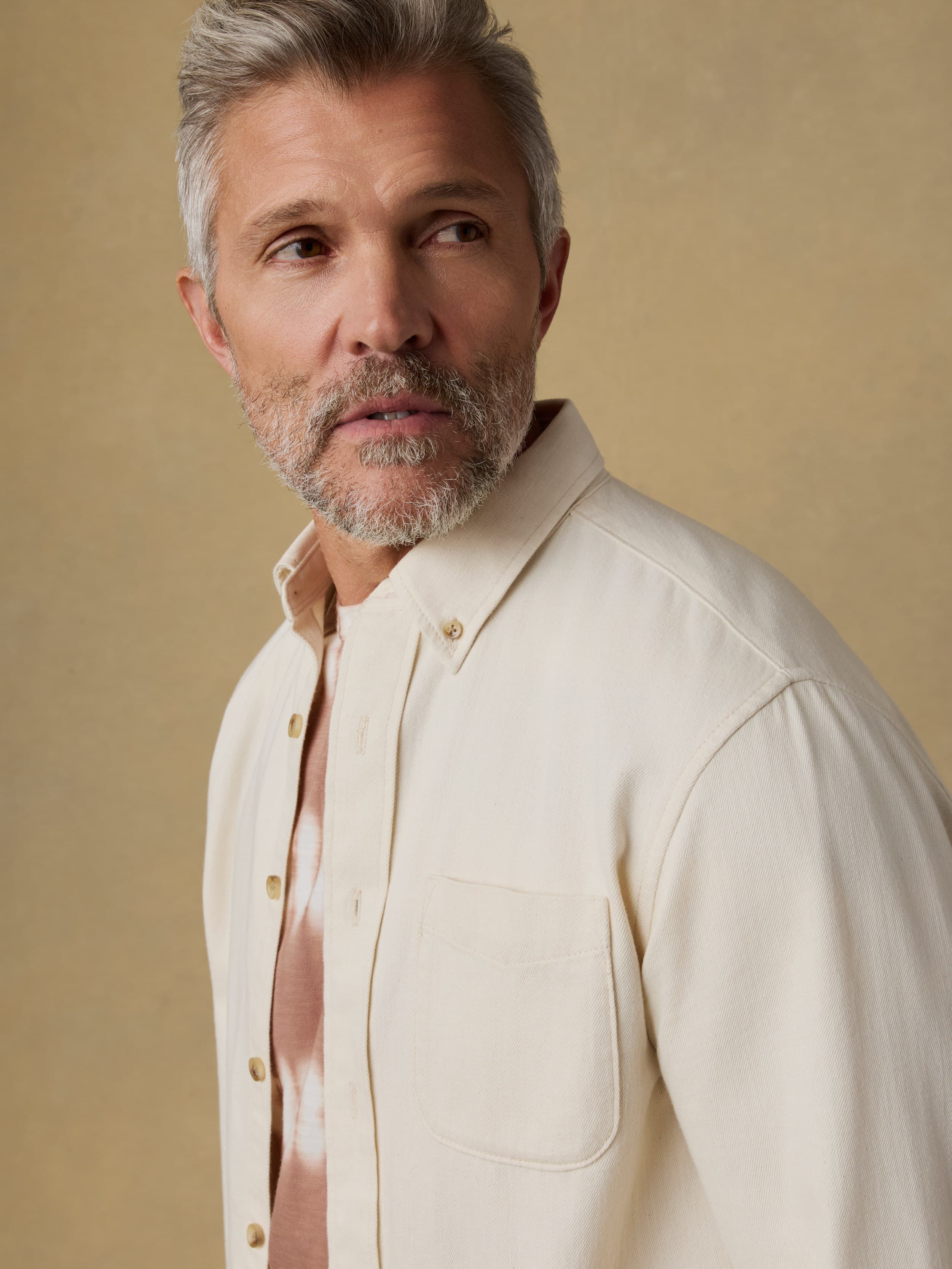 Organic Cotton Denim Shirt - Natural - Image 5