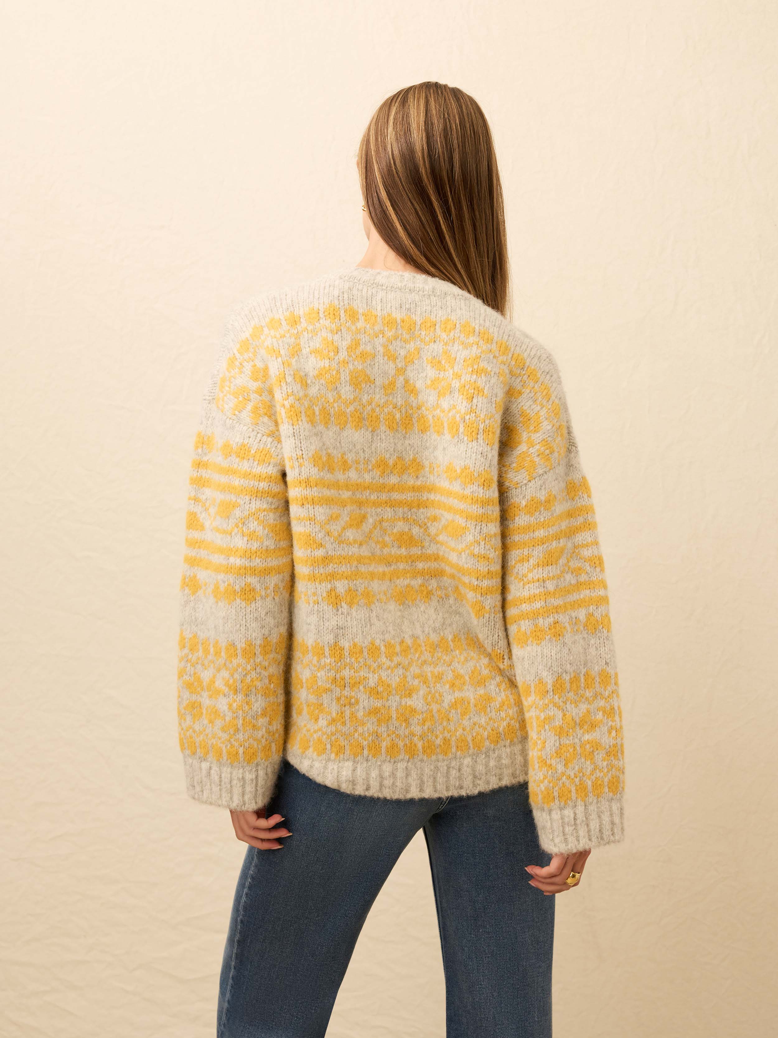 Alpaca Boyfriend Sweater - Glacier Oat - Image 5