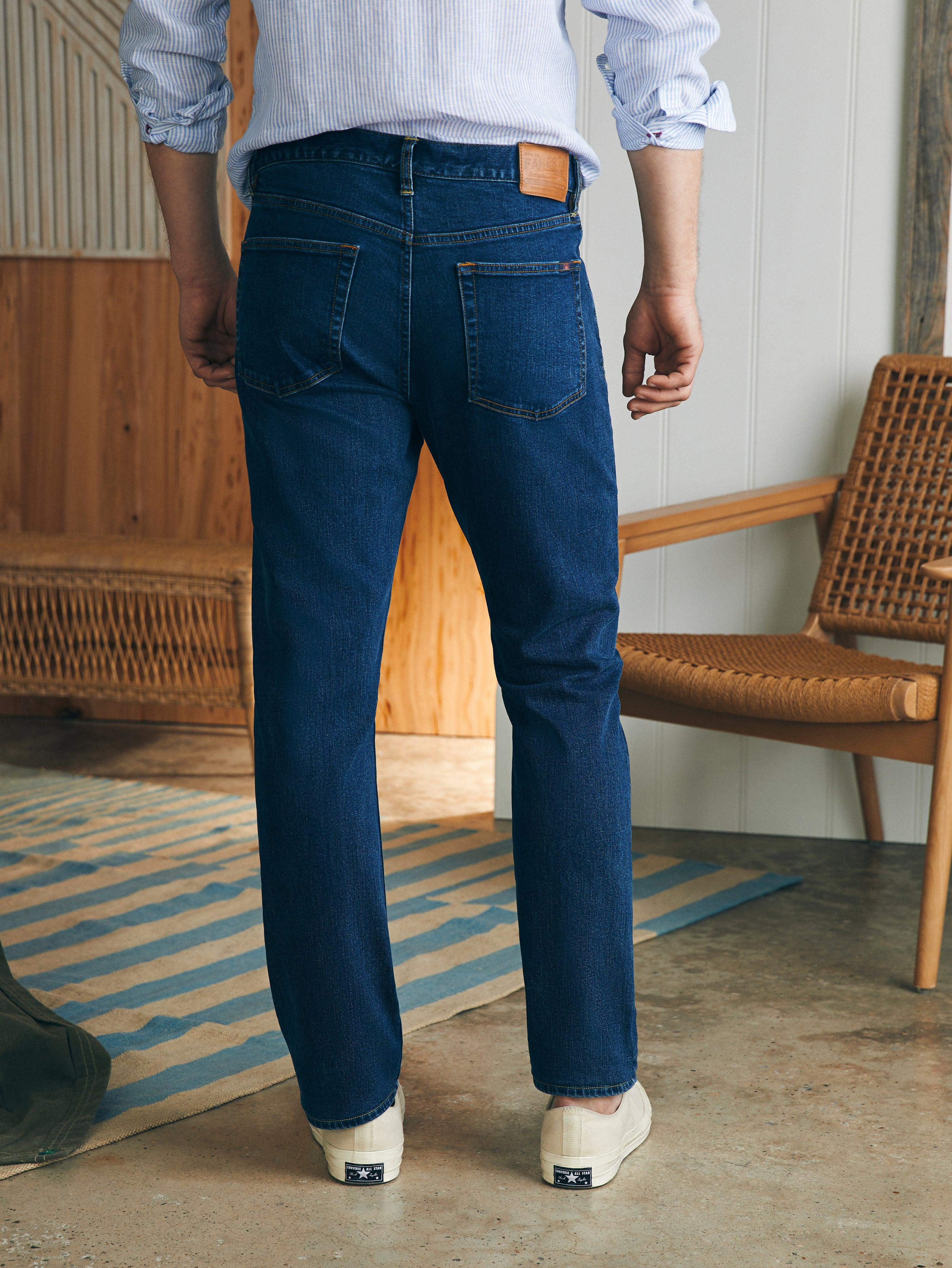 Organic Cotton Slim Straight Denim - Cove Point Wash - Image 4
