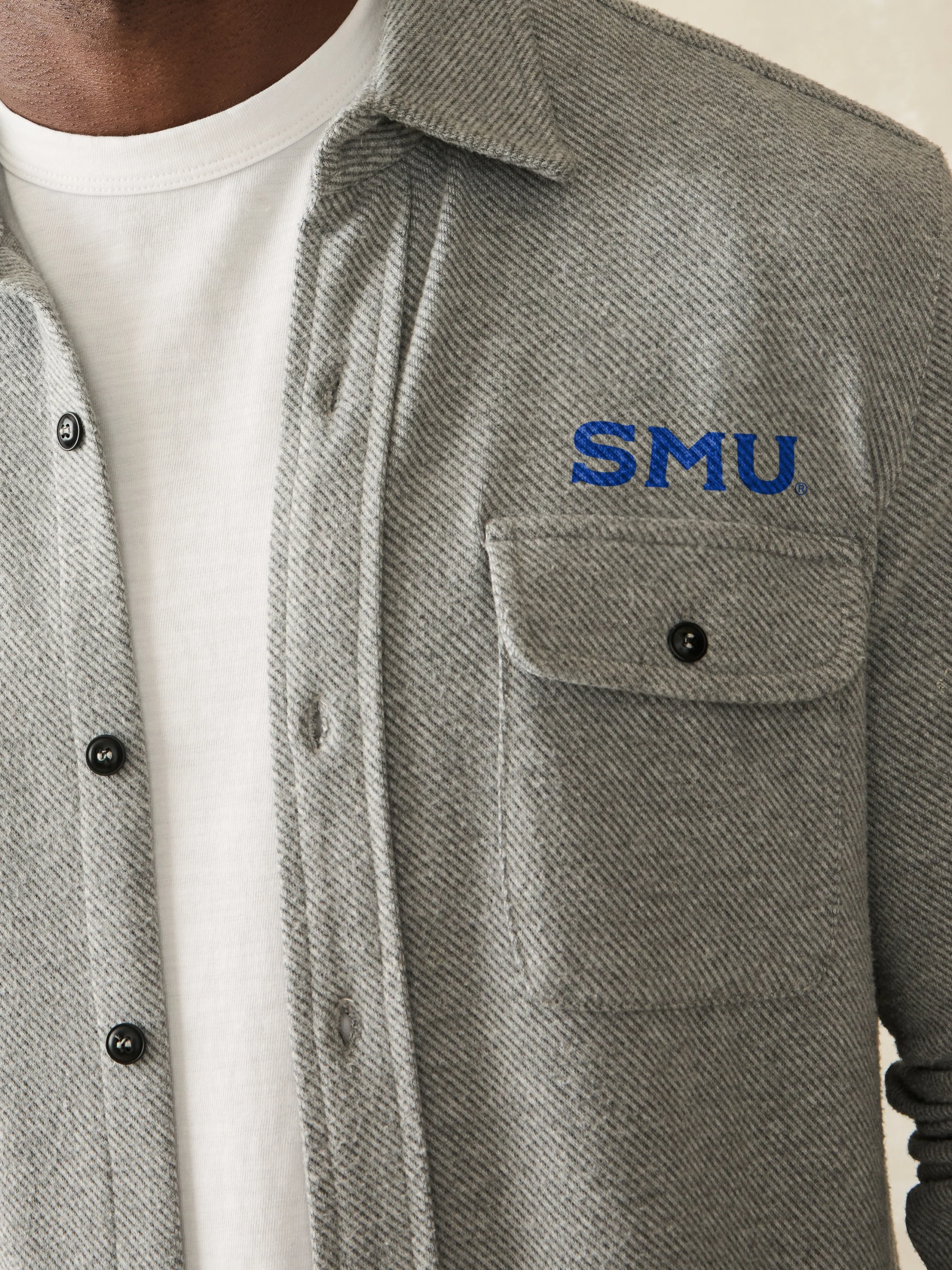 Southern Methodist University Legend™ Sweater Shirt - Fossil Grey Twill - Image 2