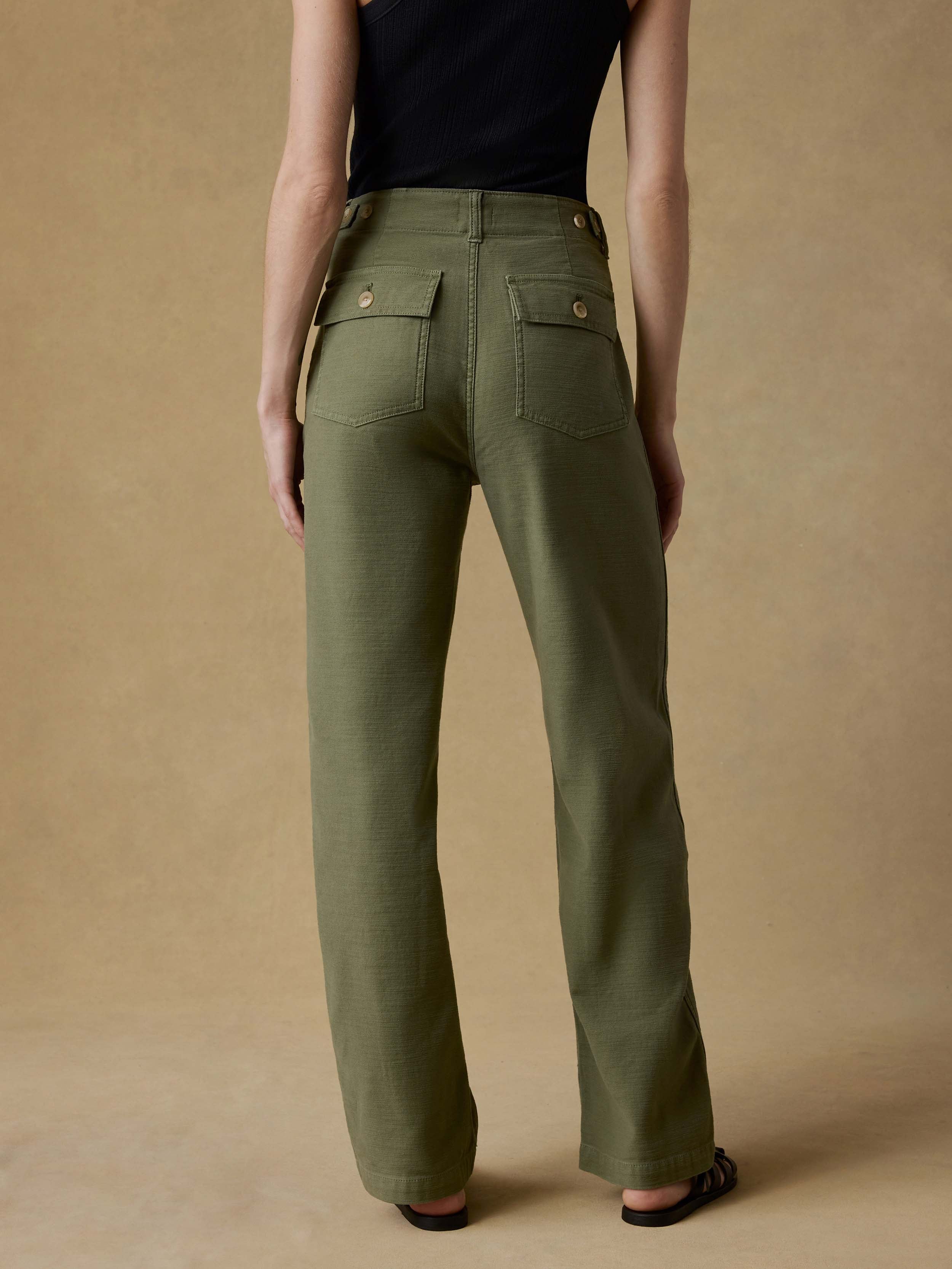 Soft Stretch Twill Utility Pant - Moss - Image 5