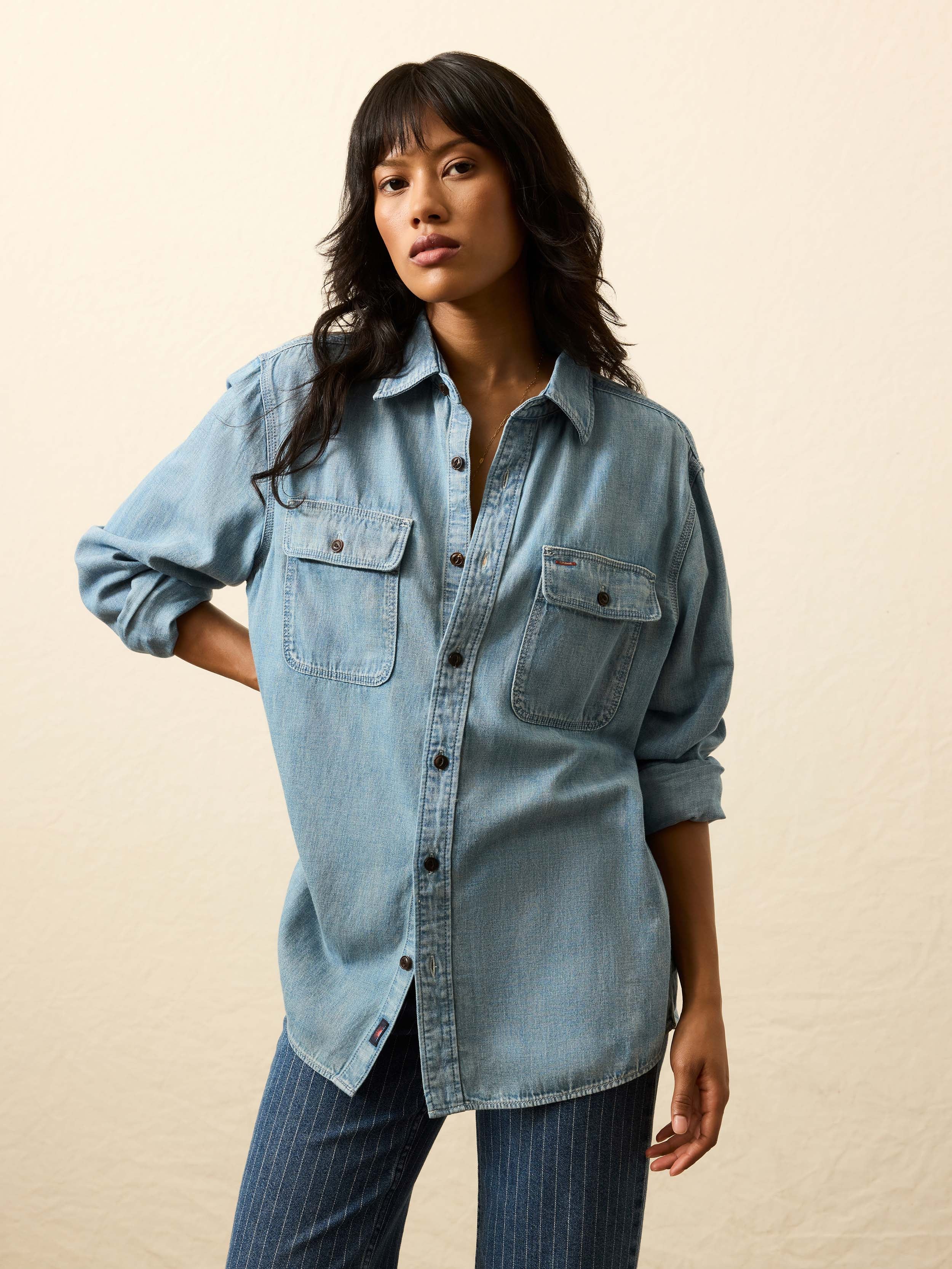 Steven Paul Judd Thunderbird Denim Workshirt - Rainy Mountain Wash - Image 6